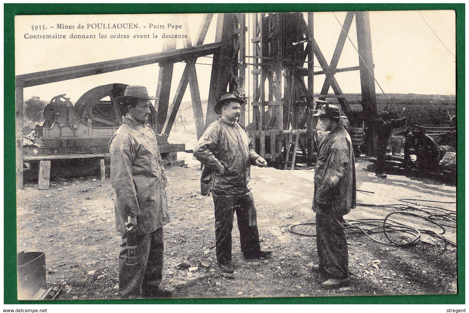 29 - POULLAOUEN - Puits Pape (contremaître) - Puits Du Pape - La Rue De L'église - Hôtel Ste Barbe Et Bureau Des Mines - - Autres & Non Classés