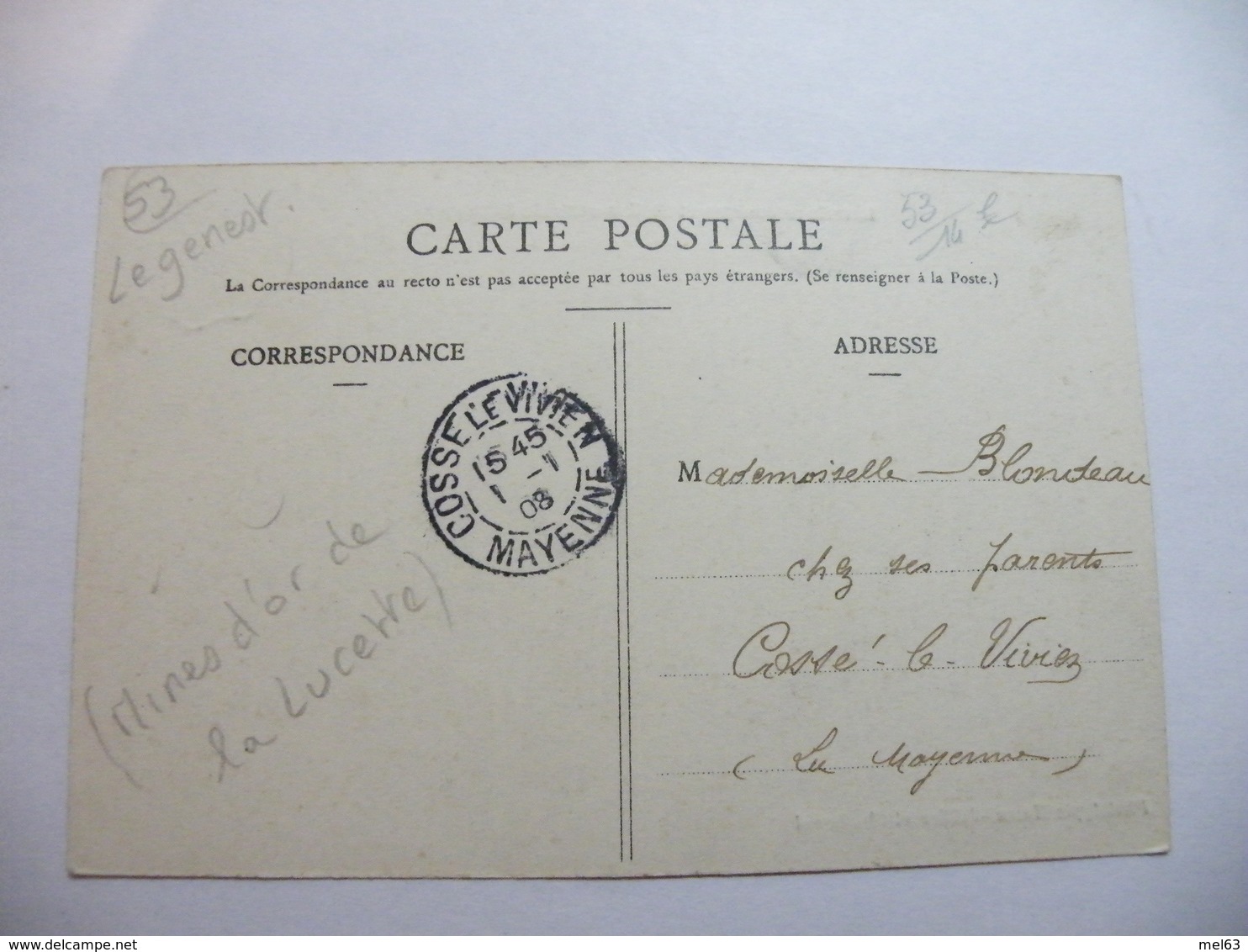 A467. CPA. 53.LE GENEST(Sarthe) Laverie Mécanique Et Station Centrale électrique. Beau Plan Animé. écrite & Voyagée 1908 - Le Genest Saint Isle