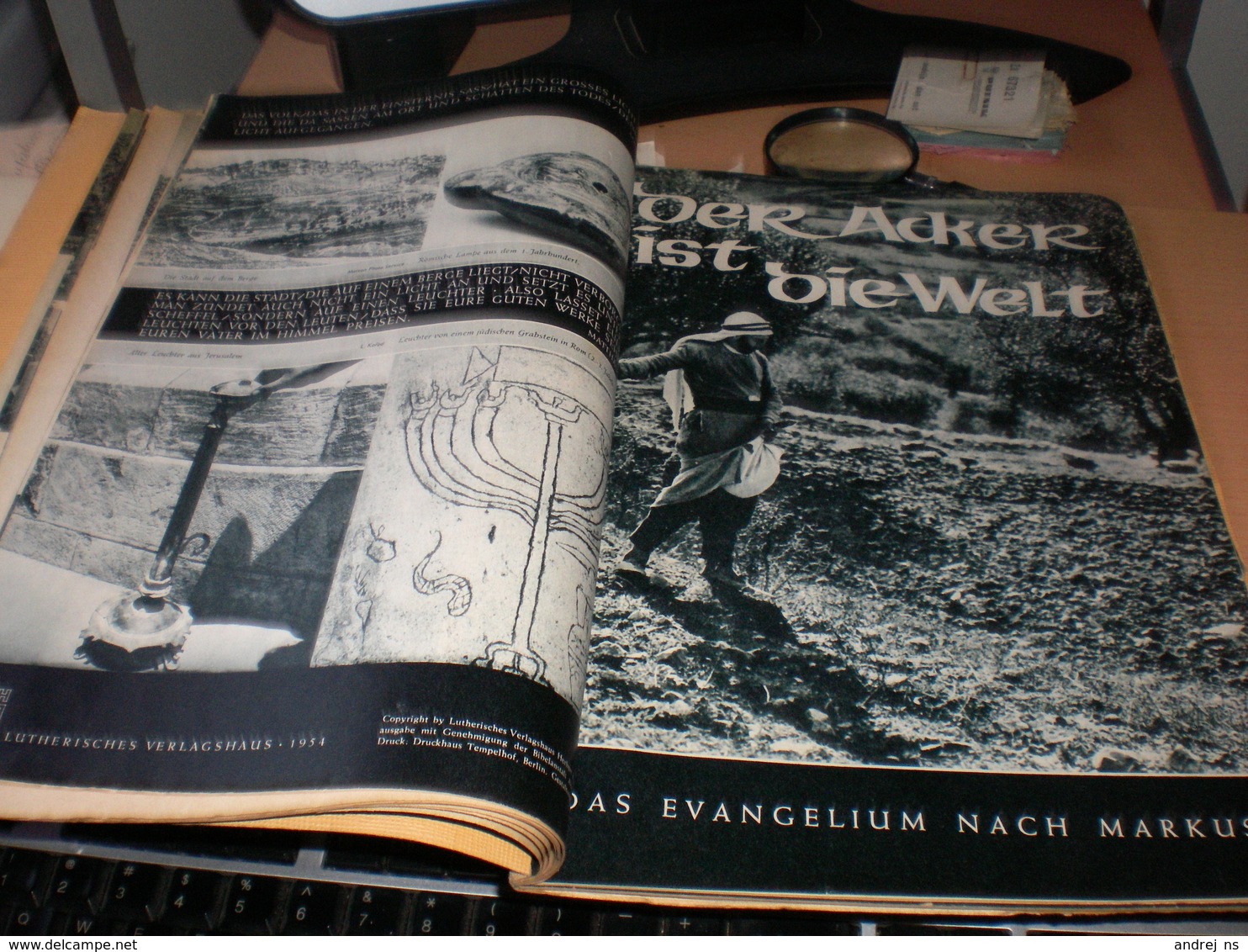 Old Magazines Tages Anbruch, Der Acker ist die Welt, Die frofe Botschaft  Das grose Opter Israel Palestina, Judaica Holy