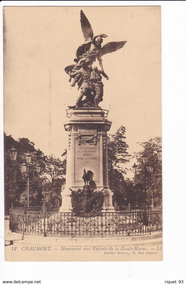 12 - CHAUMONT - Monument Des Enfants De La Haute-Marne - LL - Chaumont