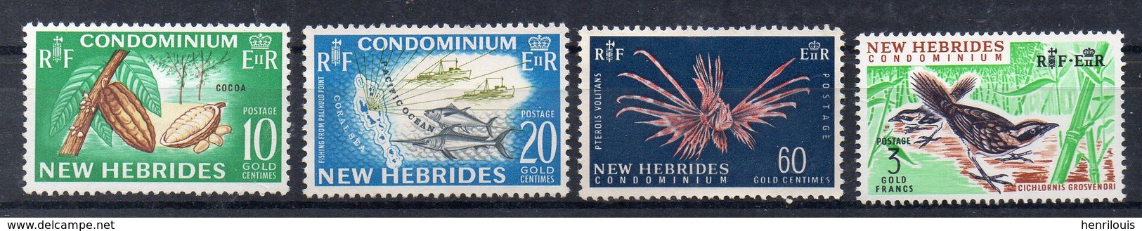 NOUVELLES  HEBRIDES      Timbres Neufs * De 1965  ( Ref  6189 )   Animaux - Ongebruikt