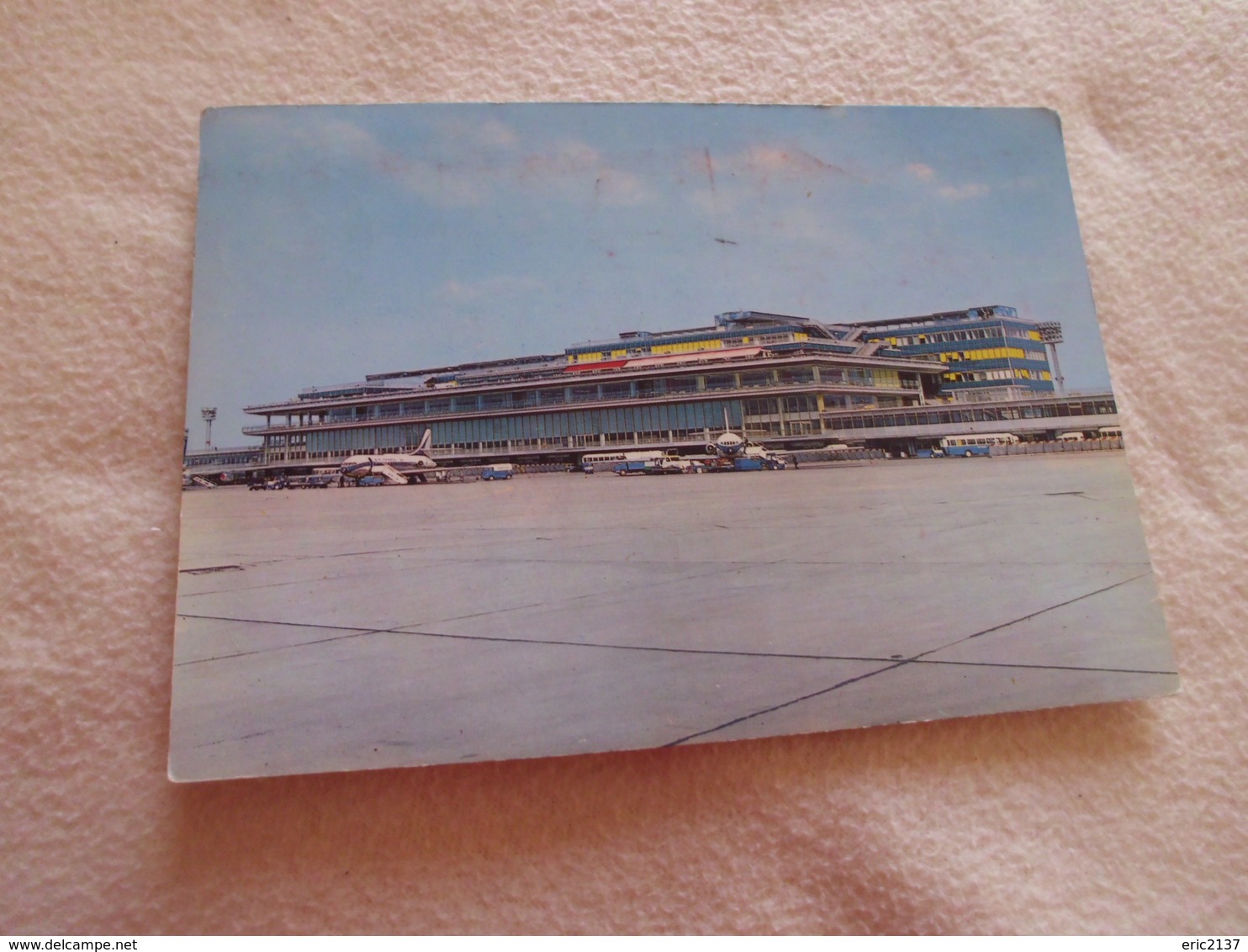 AEROPORT DE PARIS-ORLY ..LA FACADE SUD DE L'AEROGARE..FLAMME ORLY 1966 - Vliegvelden