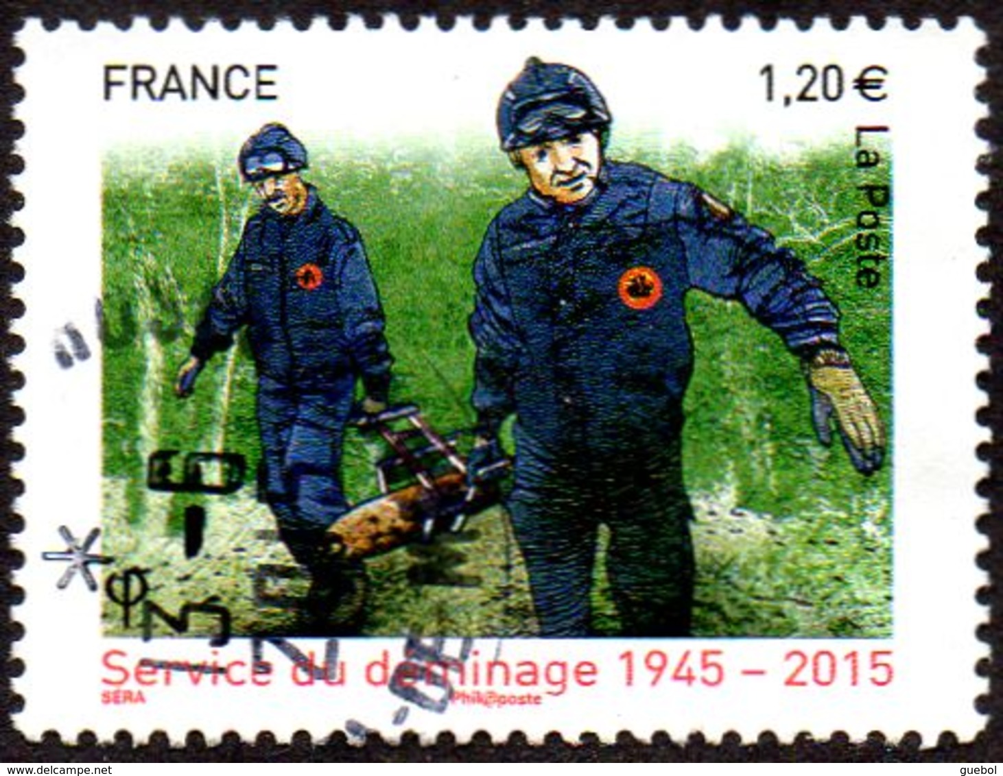 Oblitération Cachet à Date Sur Timbre De France N° 4927 - Anniversaire Du Service De Déminage - Used Stamps