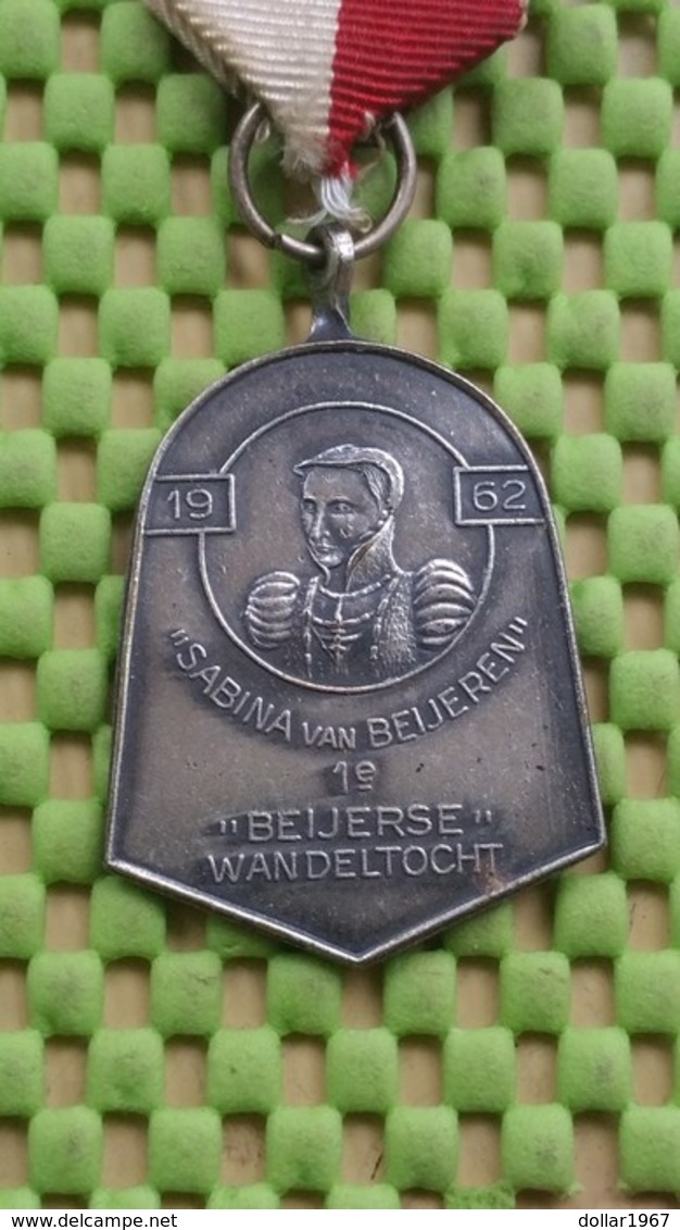 Medaille / Medal - Medaille - "Sabina"eerste Beijerse Wandeltocht 6-9-1962  Oud Beijerland - The Netherlands - Autres & Non Classés