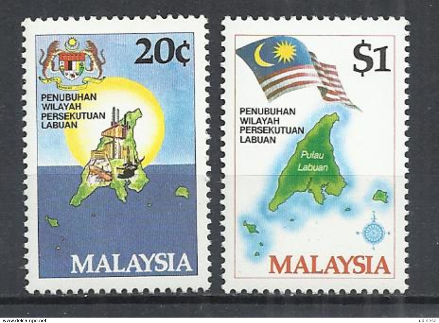 MALAYSIA 1984 - FORMATION OF LABUAN TERRITORY - CPL. SET - MNH MINT NEUF NUEVO - Malaysia (1964-...)