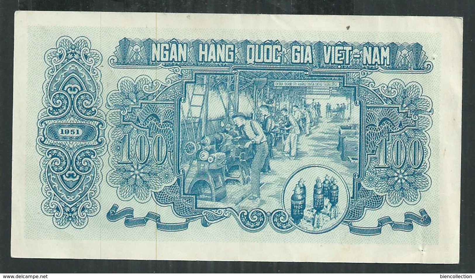 Viet-Nam: Billet De 100 Dong 1951. Très Bon état. - Vietnam