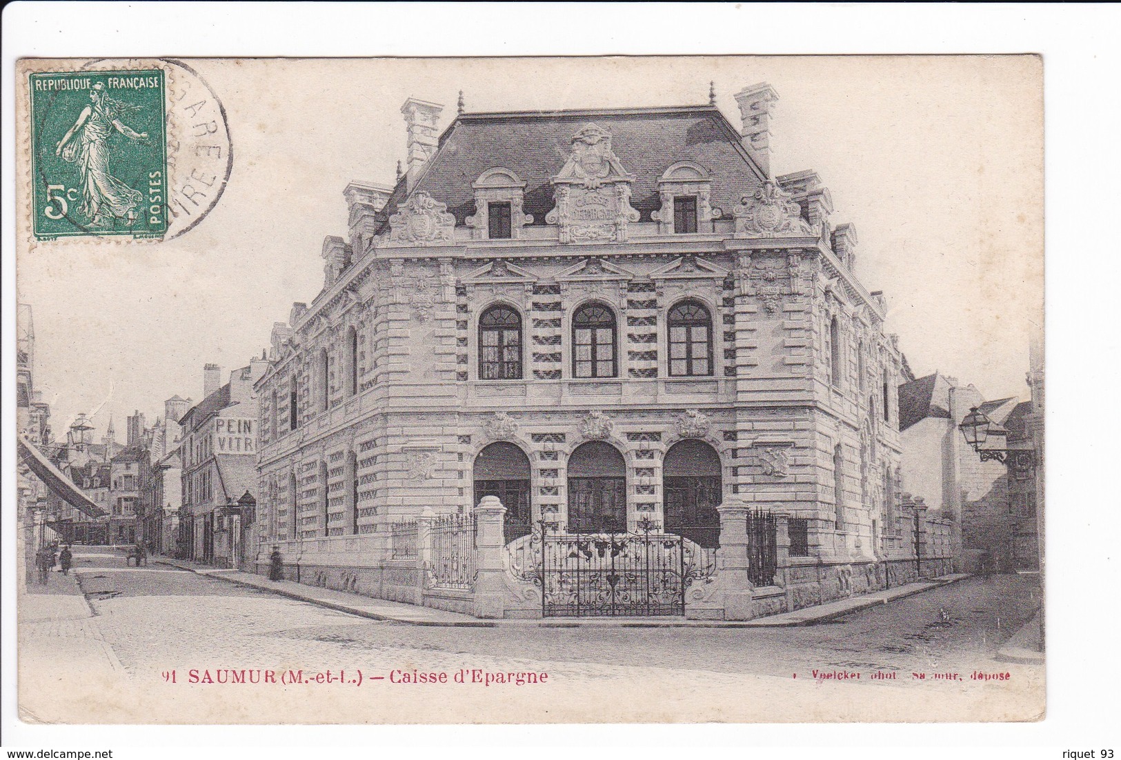 91 - SAUMUR - Caisse D'Epargne - Saumur