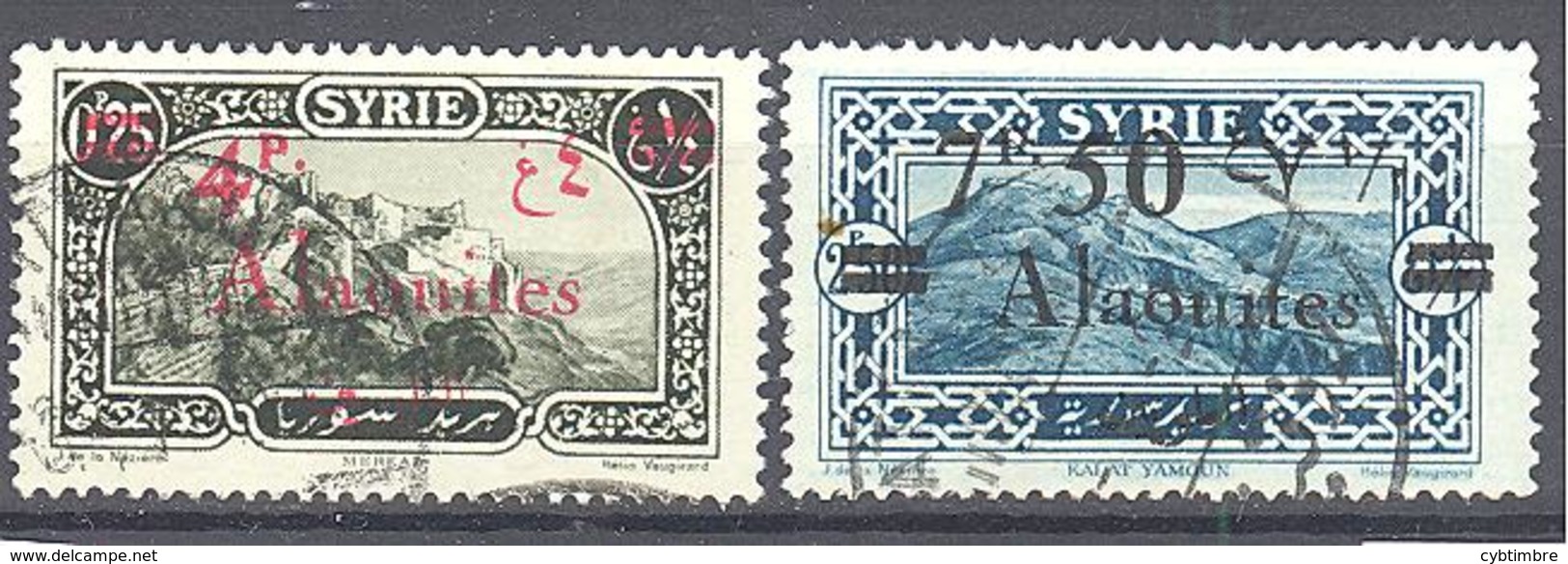 Alaouites: Yvert  N° 43 Et 45°; 2 Valeurs - Used Stamps