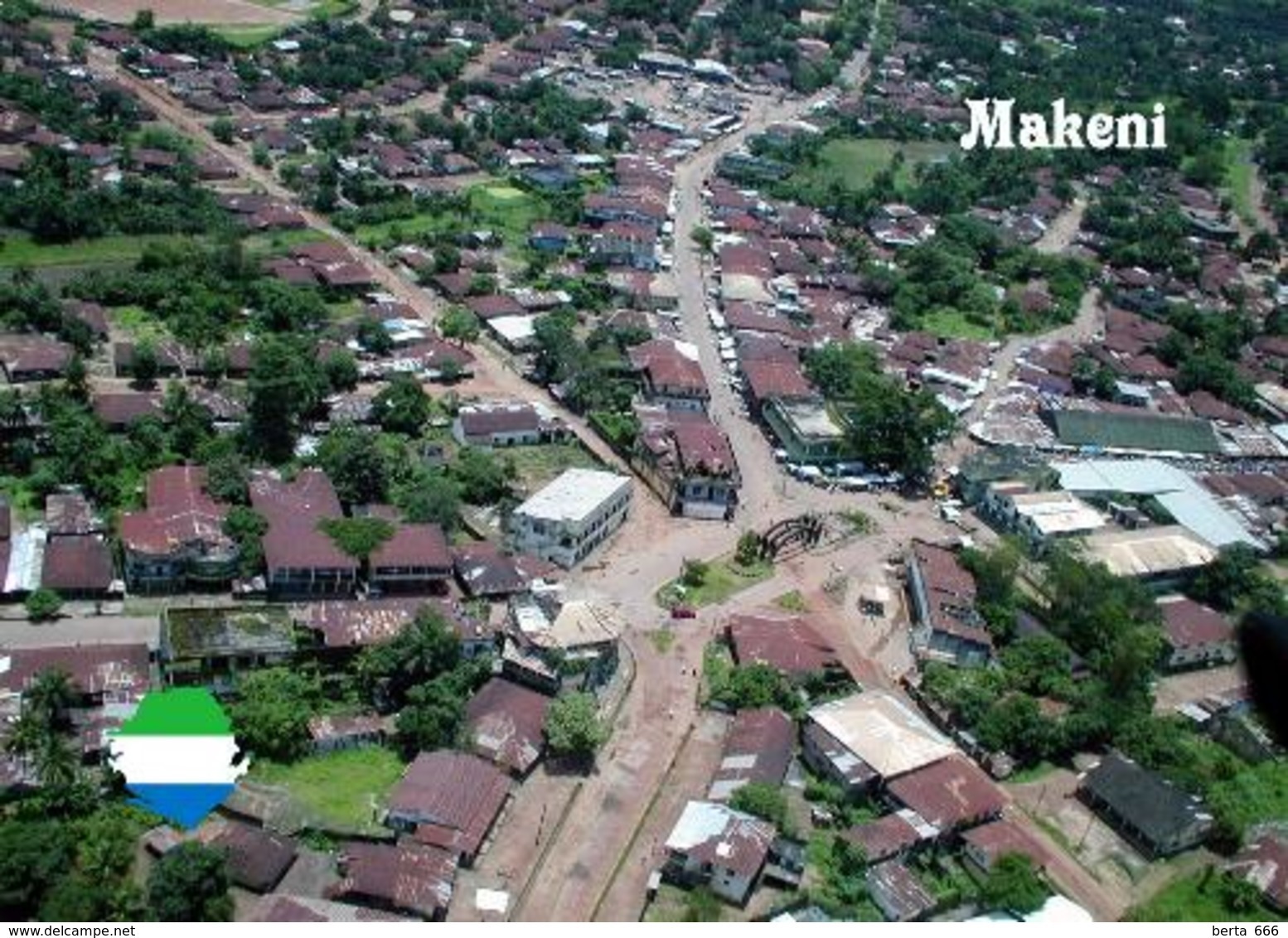 Sierra Leone Makeni Aerial View New Postcard - Sierra Leone