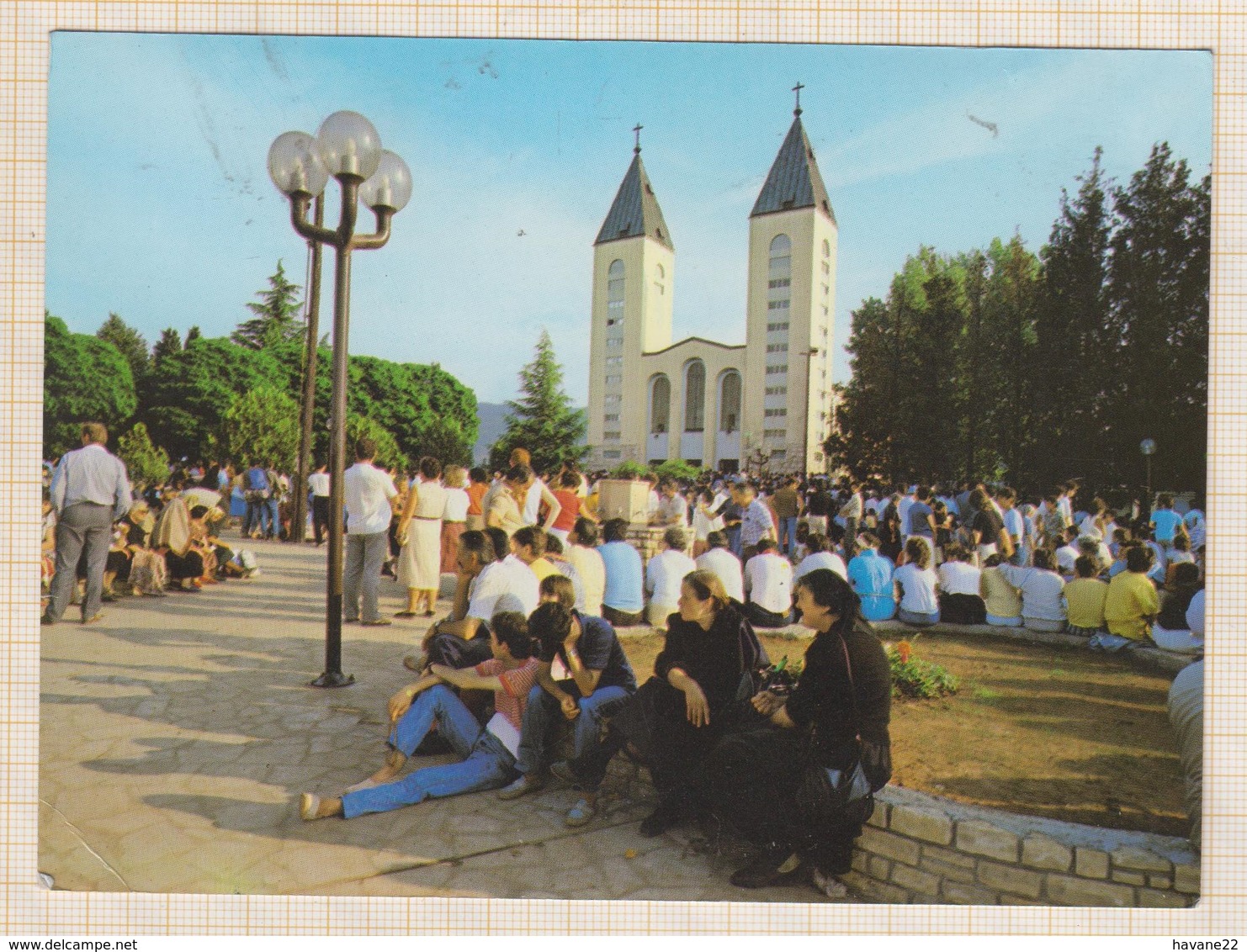 9AL607 MEDUGORJE THE PARISH CHURCH 2 SCANS - Bosnie-Herzegovine