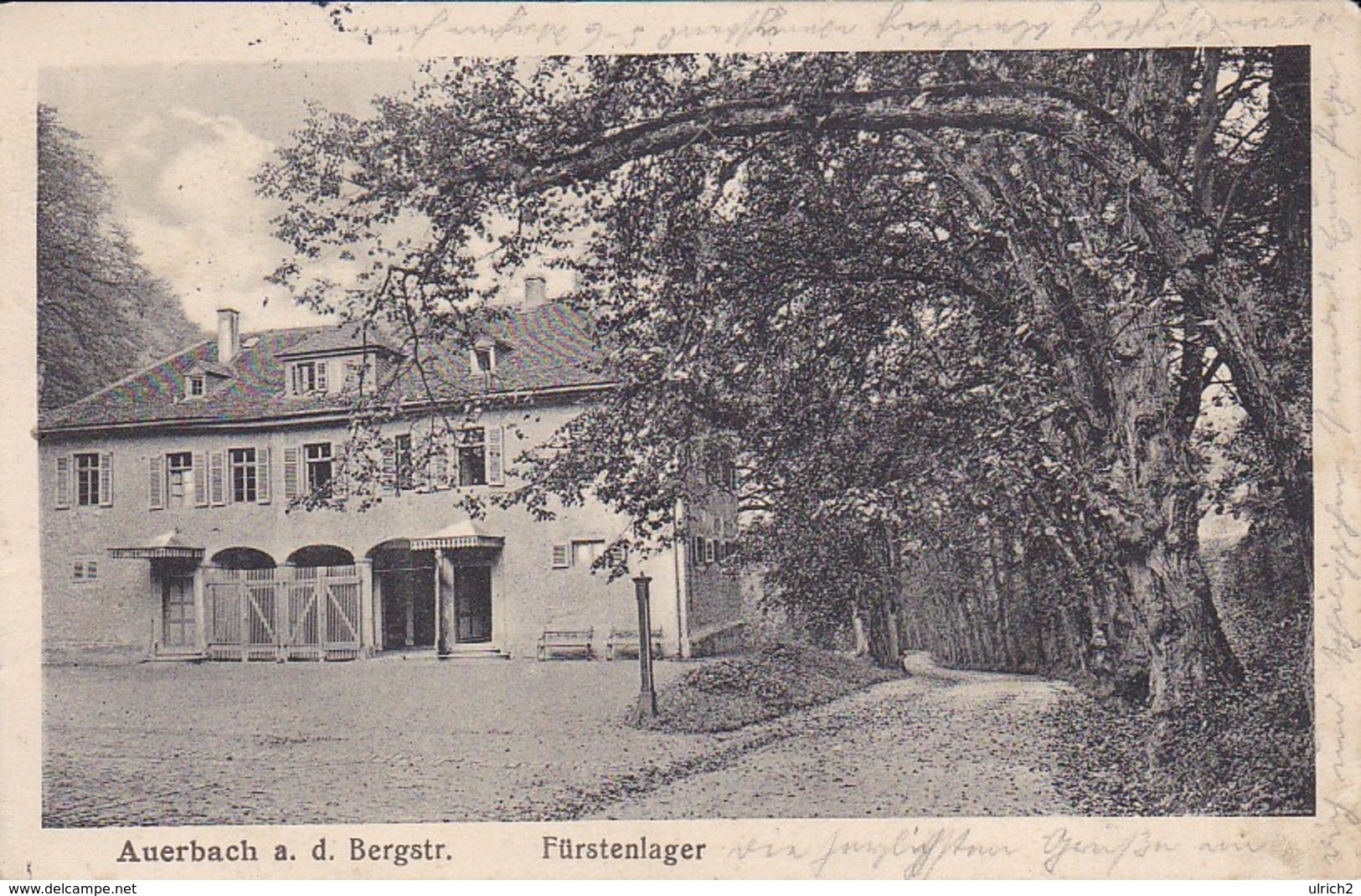 AK Auerbach A. D. Bergstrasse - Fürstenlager - Feldpost Auerbach 1916 (39936) - Bensheim