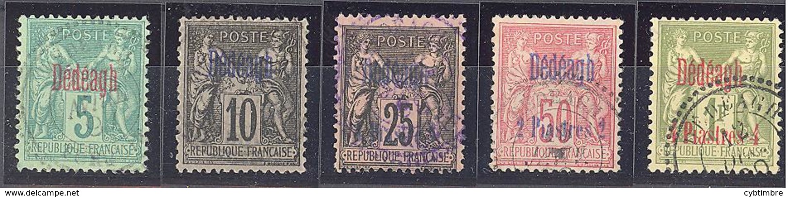 Dédéagh: Yvert  N° 1/8°; 5 Valeurs - Used Stamps