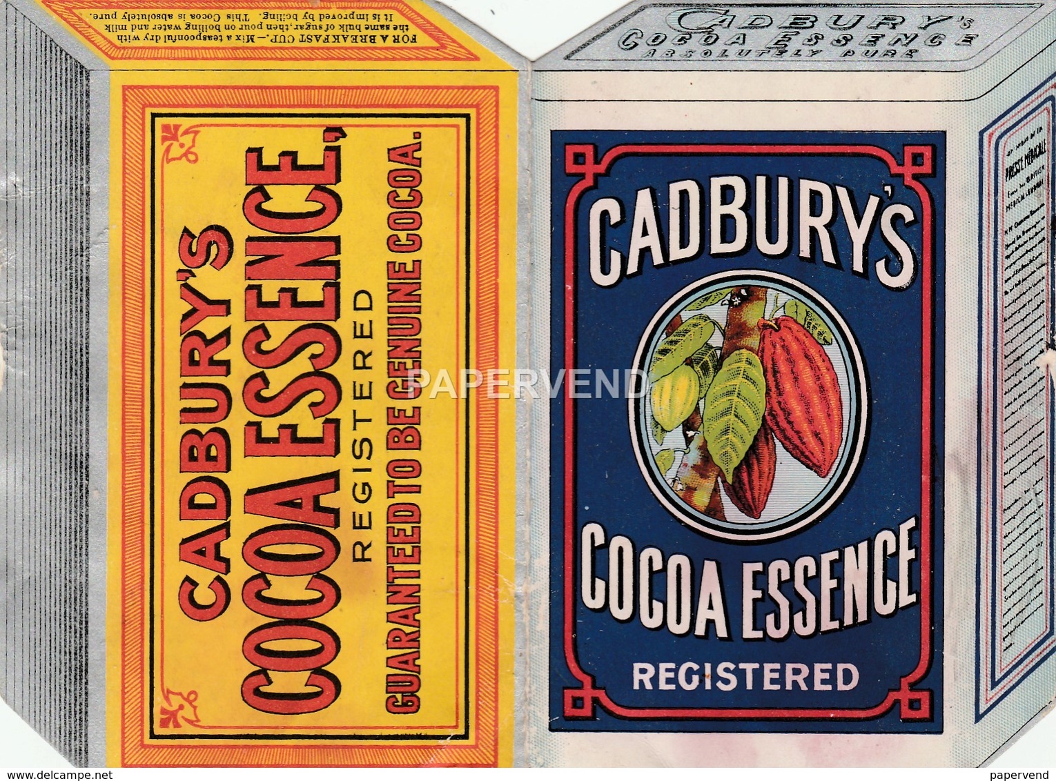 Advert  CADBURY'S Cocoa Essence E99 - Advertising