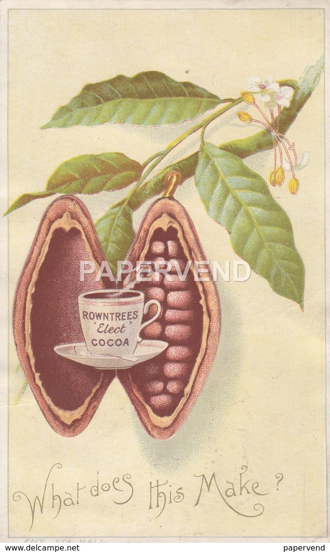 Advert  ROWNTREE'S Elect  Cocoa  E100 - Advertising