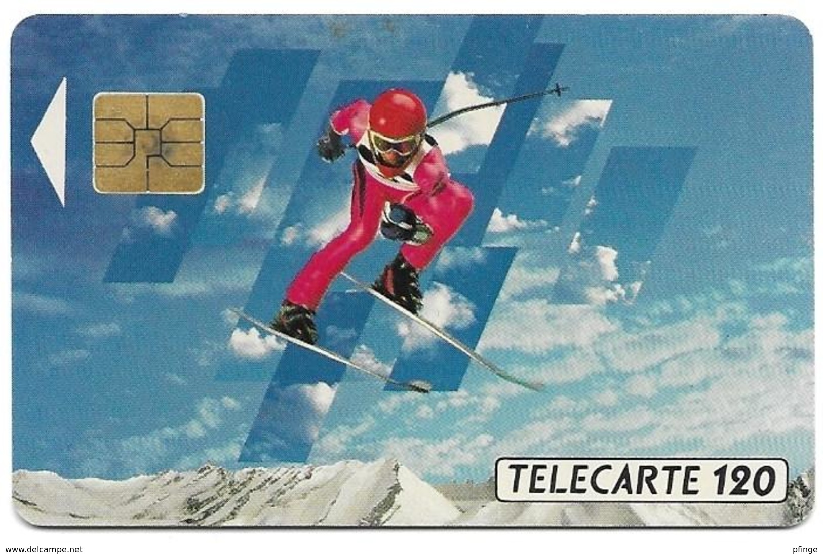 Telecarte 120 - XVIèmes J.O. D'hiver - Olympische Spiele