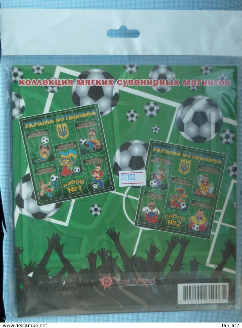 UKRAINE / The Collection Of Soft Magnets / Football.  At The EURO 2012 Meeting. - Sports