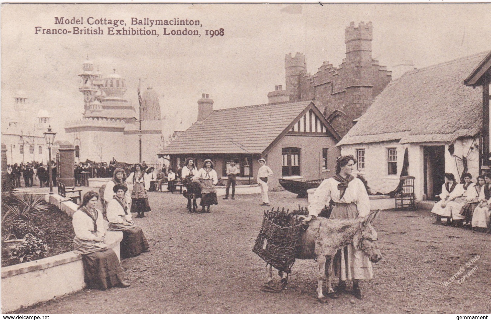 FRANCO-BRITISH EXHIBTION 1908 - MODEL COTTAGE, BALLYMACLINTON - Esposizioni