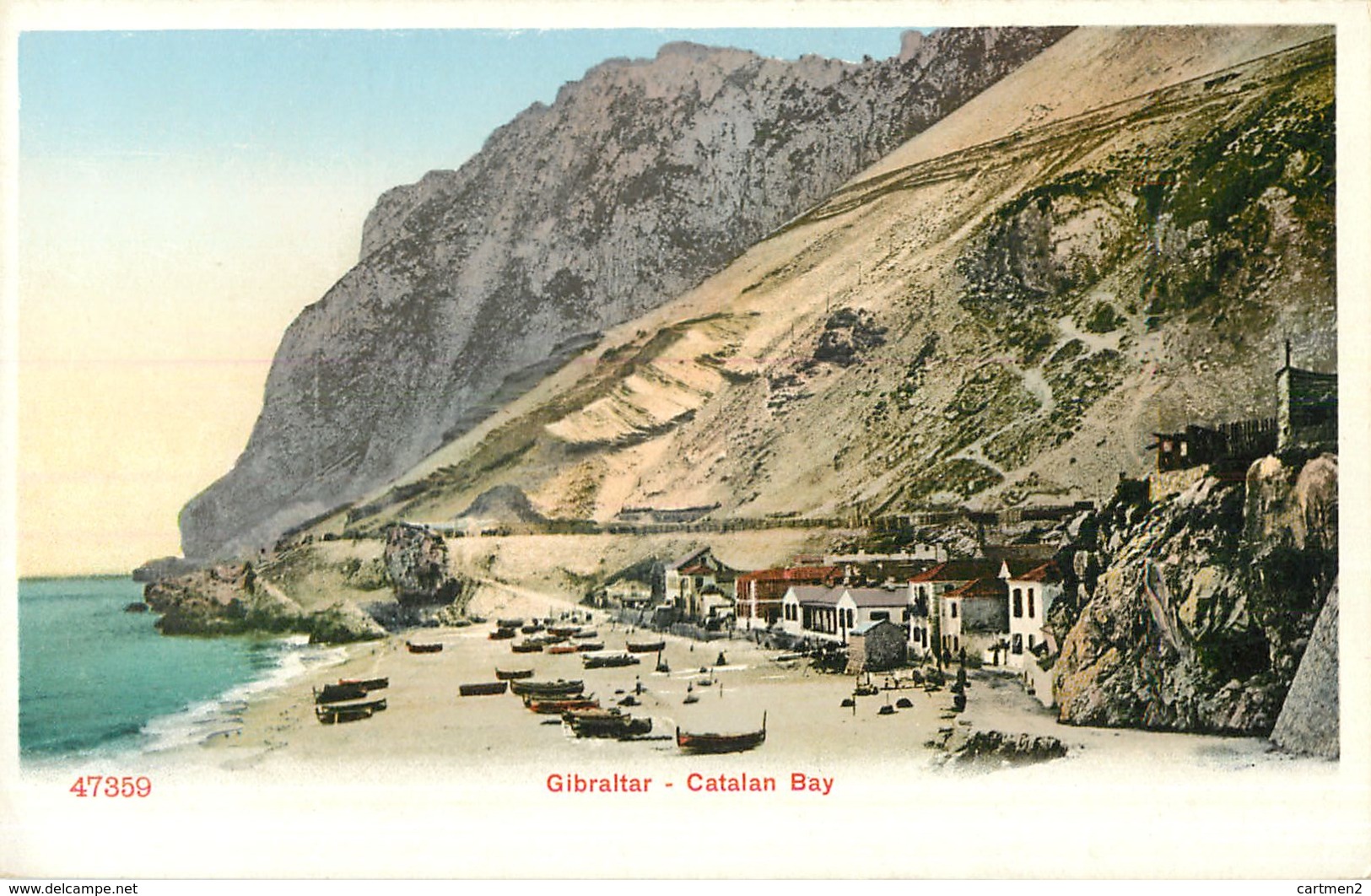 GIBRALTAR CATALAN BAY PHOTOCHROME 1900 - Gibraltar