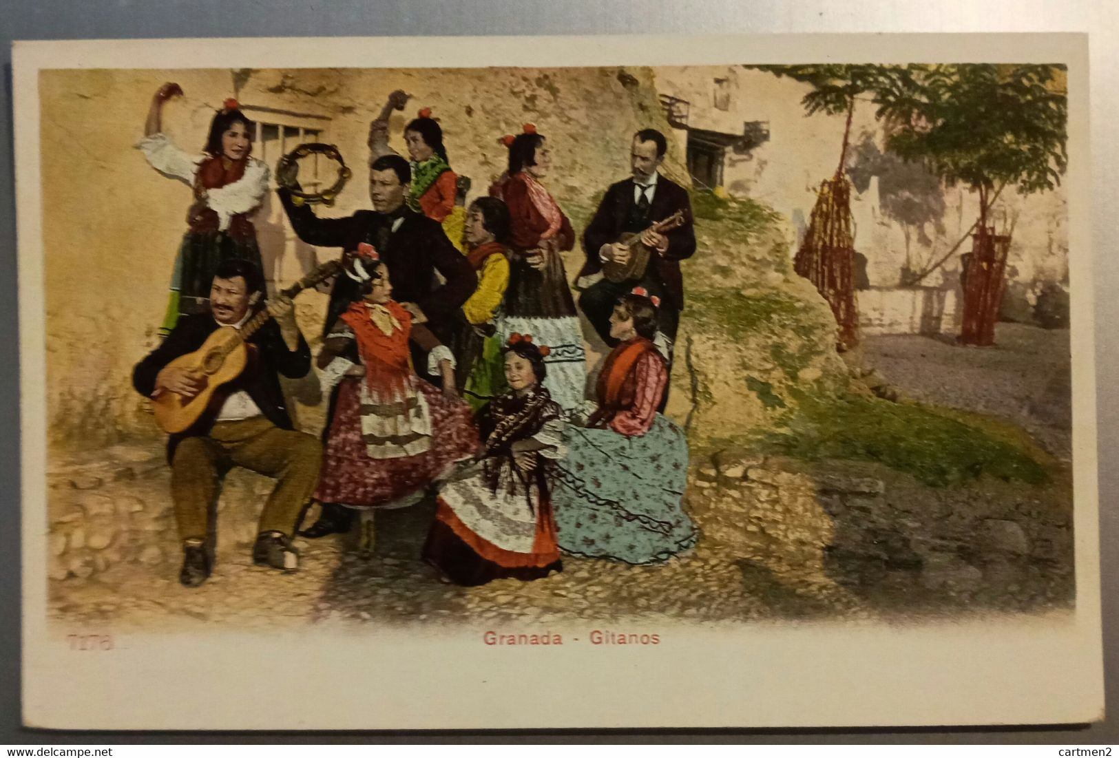 GRANADA CUEVAS DE GITANOS ESPANA PHOTOCHROME 1900 ESPAGNE - Granada