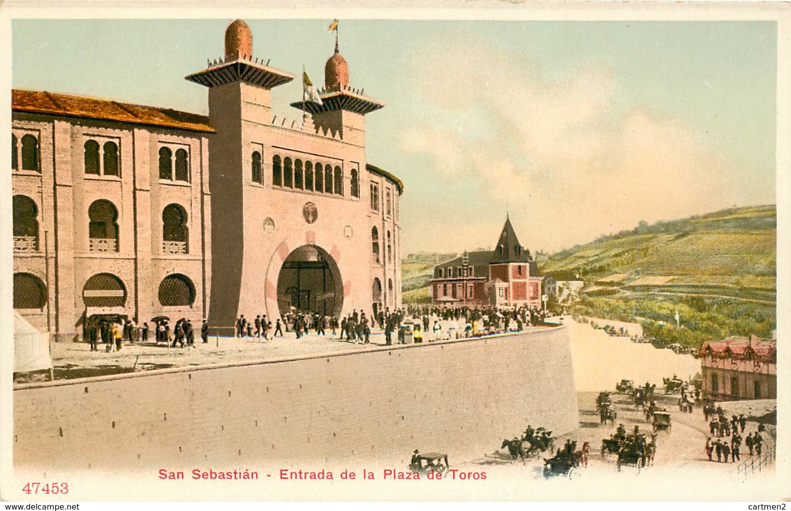 SAN SEBASTIAN ENTRADA DE LA PLAZA DE TOROS ESPANA PHOTOCHROME 1900 ESPAGNE - Guipúzcoa (San Sebastián)