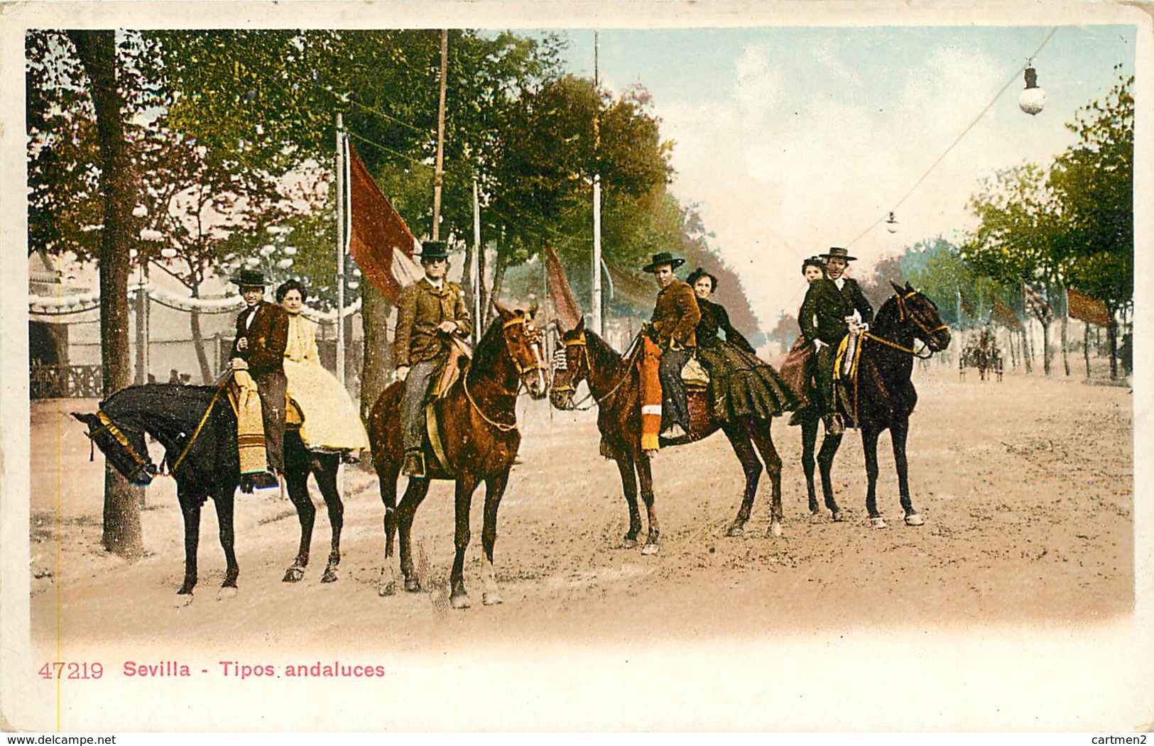 SEVILLA TIPOS ANDALUCES FOLKLORE ESPANA 1900 - Sevilla