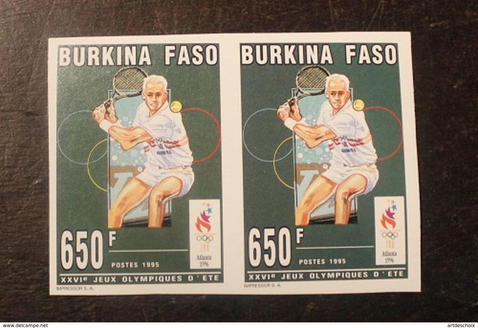 BLOC 2 TIMBRES  NON DENTELE  N°934 1995 Burkina Faso -NEUF - Burkina Faso (1984-...)