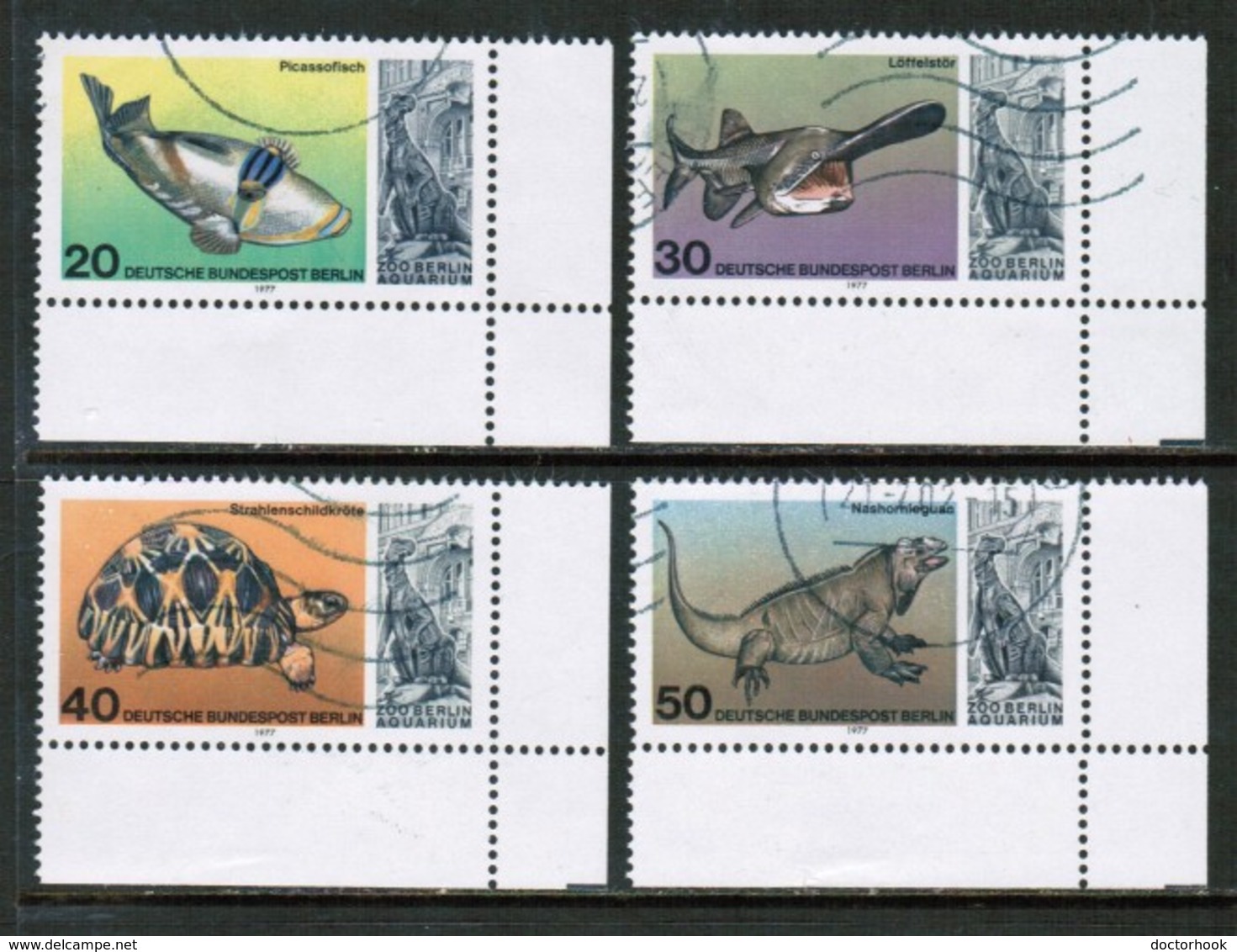 GERMANY---BERLIN  Scott # 9N 411-4 VF USED (Stamp Scan # 465) - Used Stamps