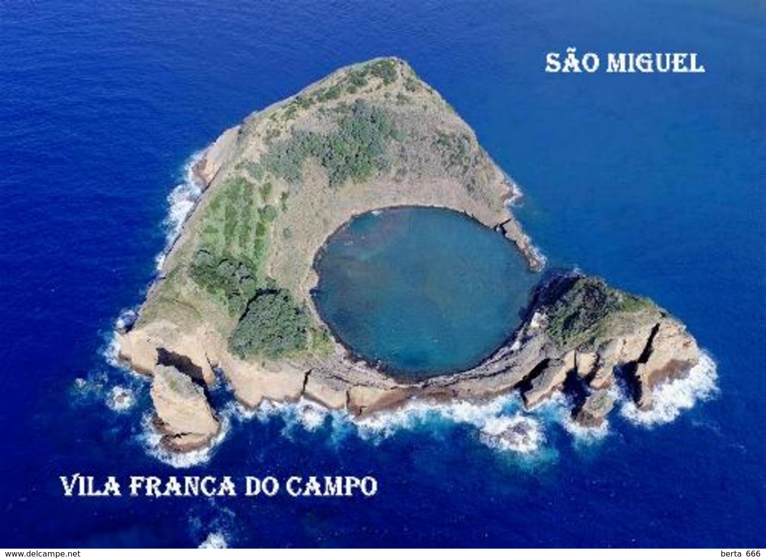 AK Azoren Azores Sao Miguel Vila Franca Campo Islet Aerial View Açores New Postcard - Açores