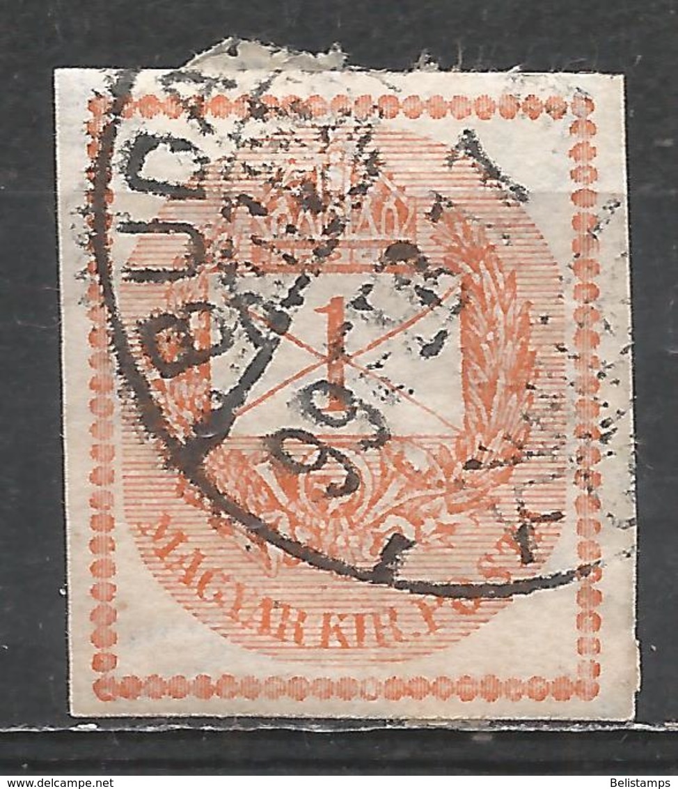 Hungary 1881. Scott #P4 (U) Letter With Crown And Post Horn ** Complete Issue - Newspapers
