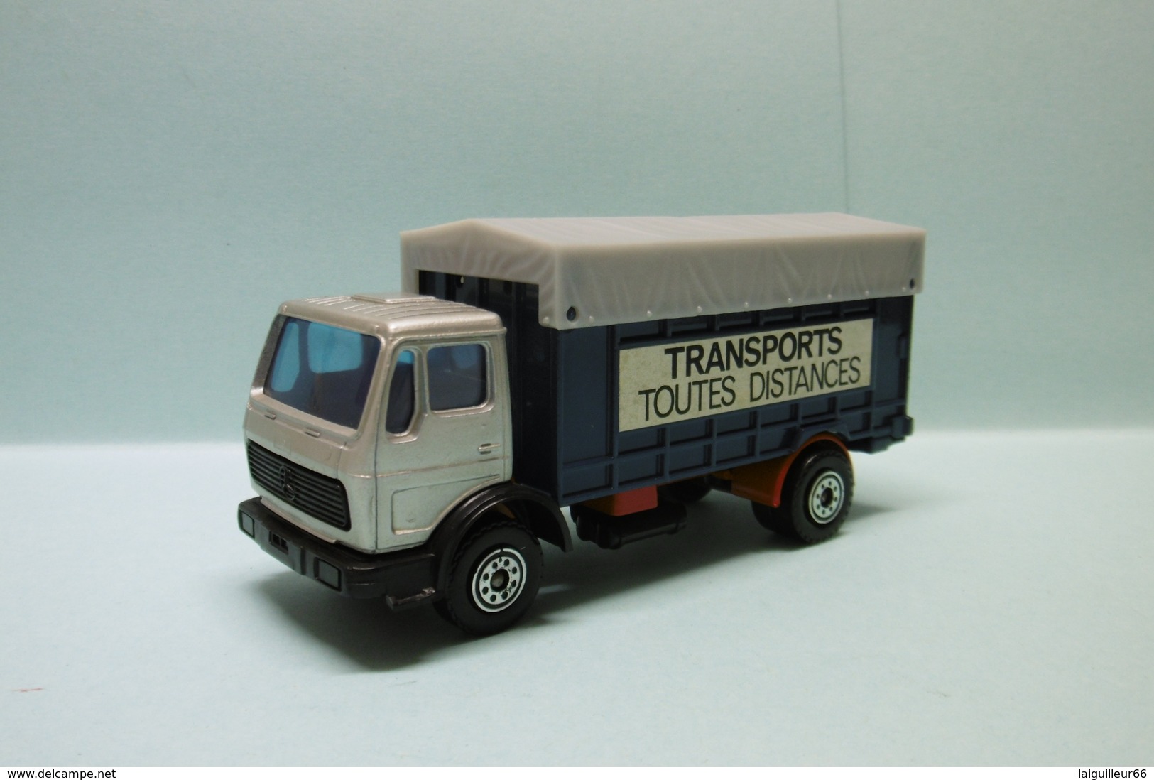 Solido - CAMION BACHE MERCEDES 1217 K/32 Transports Toutes Distances Réf. 384 1/55 - Camions, Bus Et Construction