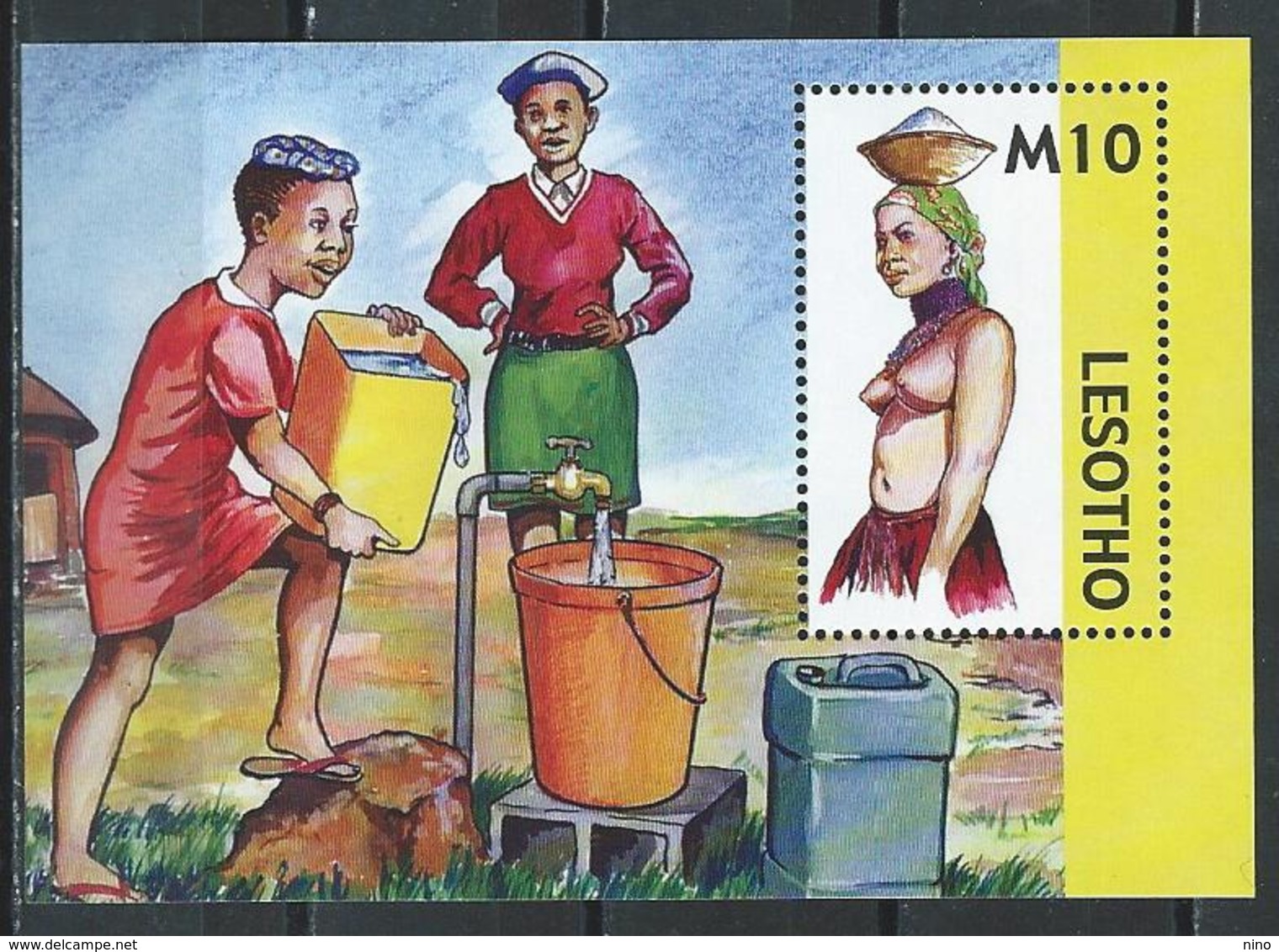 Lesotho. Scott # 1394  MNH S/sheet. Women Trasporting Water 2006 - Lesotho (1966-...)