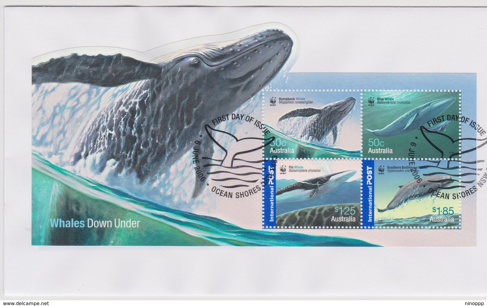 Australia 2006 Whales Down Under Miniature Sheet,FDC - FDC