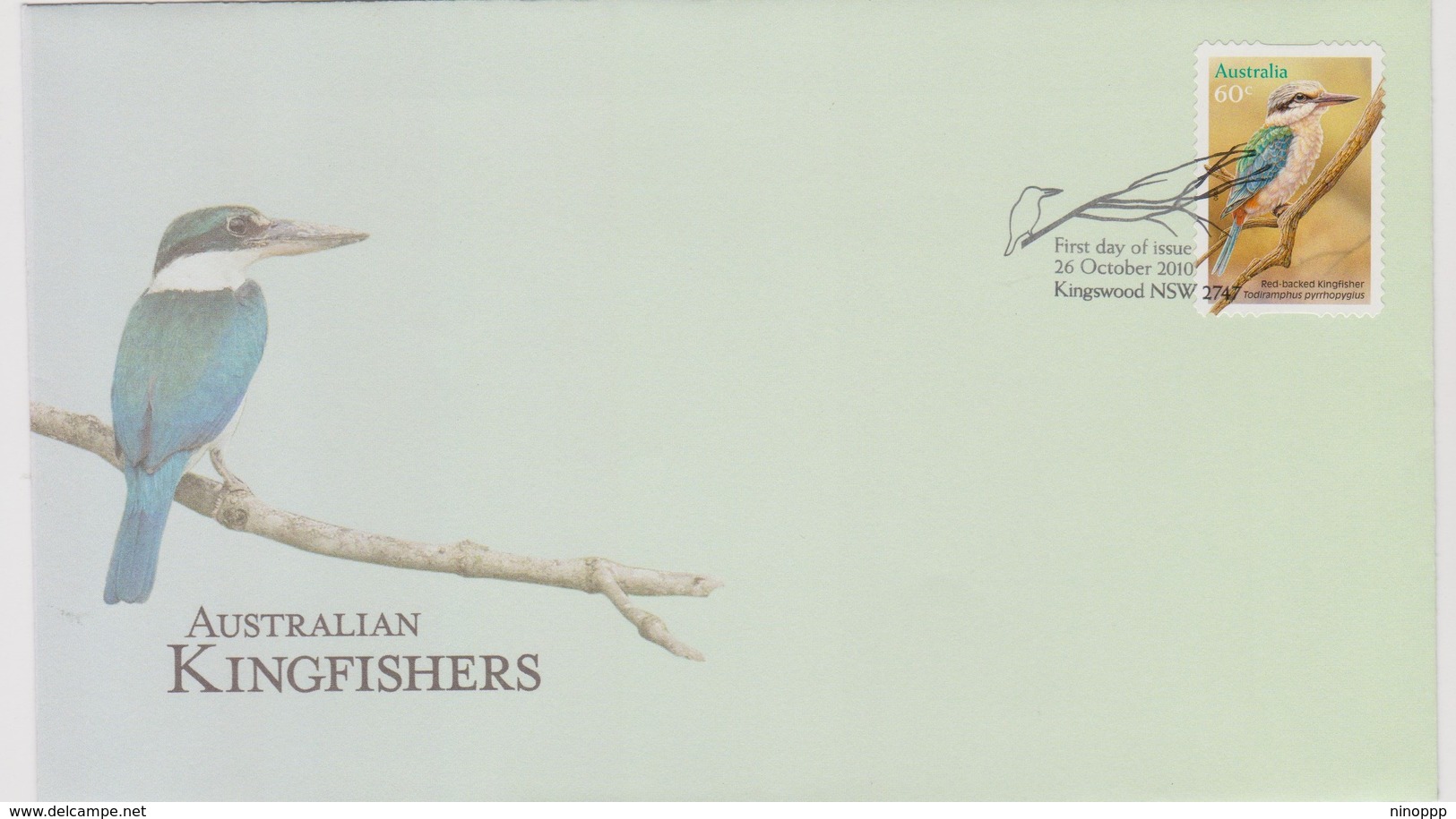 Australia 2010 Australian Kingfishers,self Adhesive FDC ,A - FDC