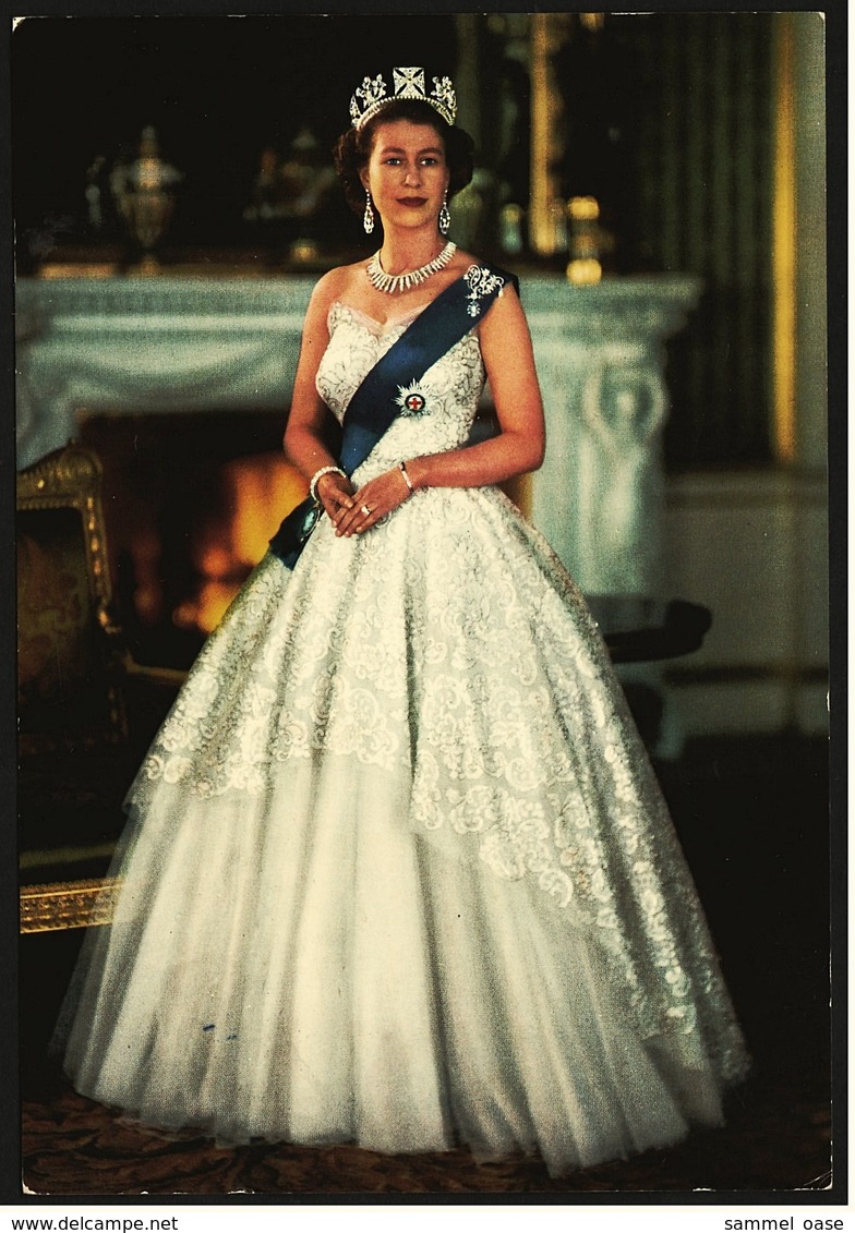 Her Majesty Queen Elizabeth II  -  Photo Baron  -  Ansichtskarte Ca. 1964    (9520) - Famous Ladies