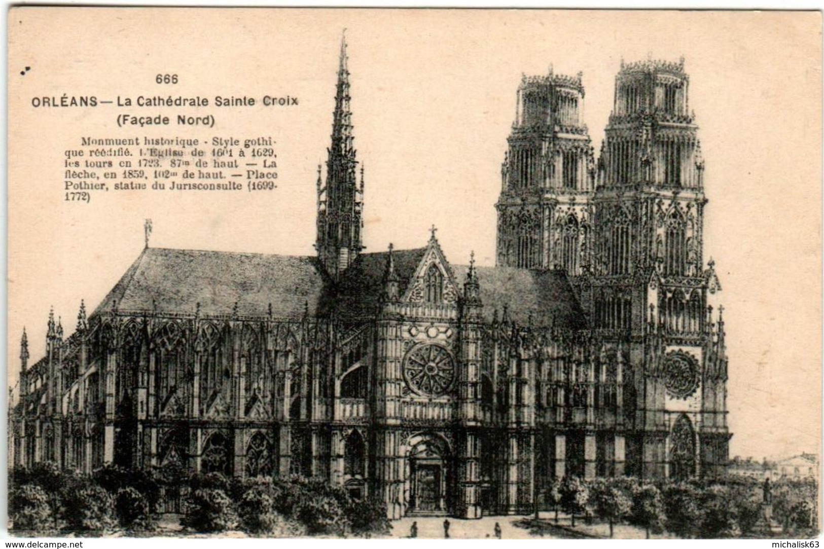 31ost 1815 CPA - ORLEANS - LA CATHEDRALE SAINTE CROIX - Orleans