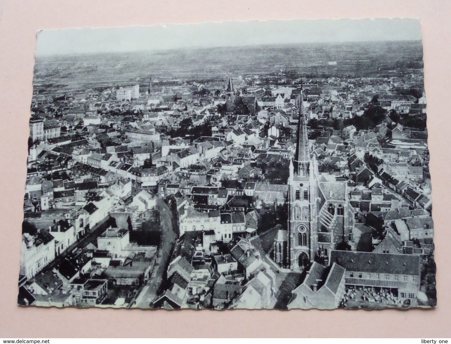 TURNHOUT Luchtopname / Voorgrond Kerk H. Hart ( L. A. Waterschoot ) Anno 195? ( Zie Foto's ) ! - Turnhout