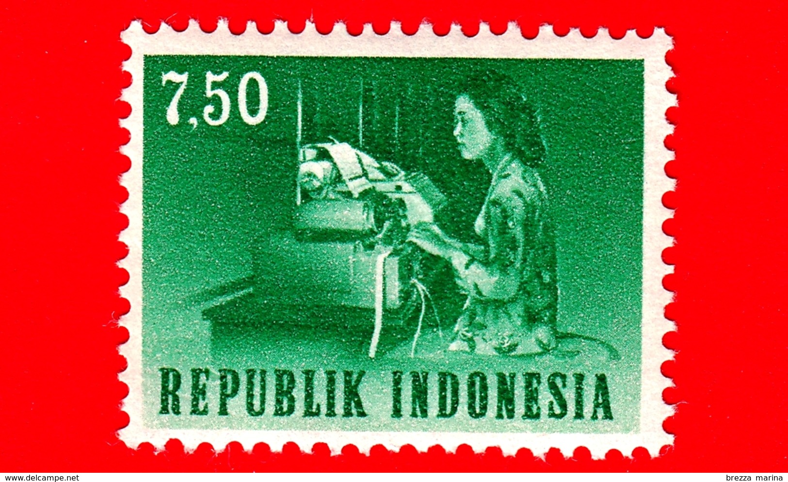 Nuovo - MNH - INDONESIA - 1964 - Trasporti E Comunicazioni  - Telegrafista - 7.50 - Indonesia