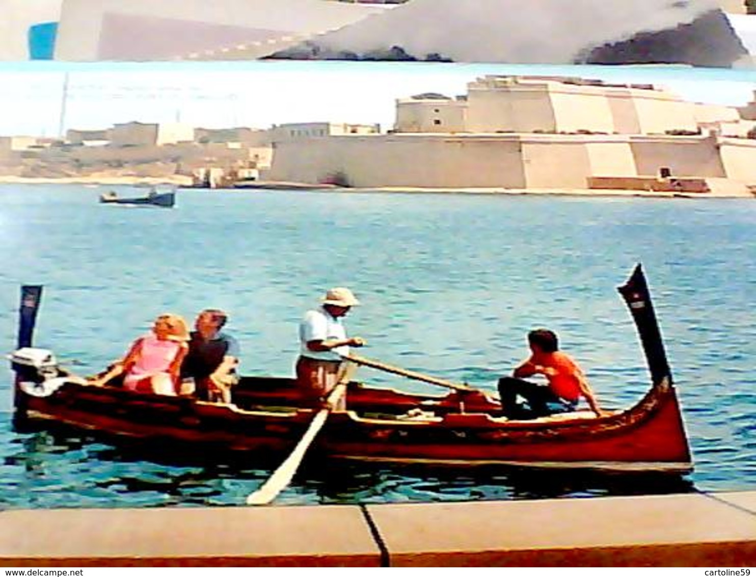 MALTA  THE DGHAJSA WATER TAXI  E HISTORIC  FORT ST ANGELO  N1975 HA8256 - Malta