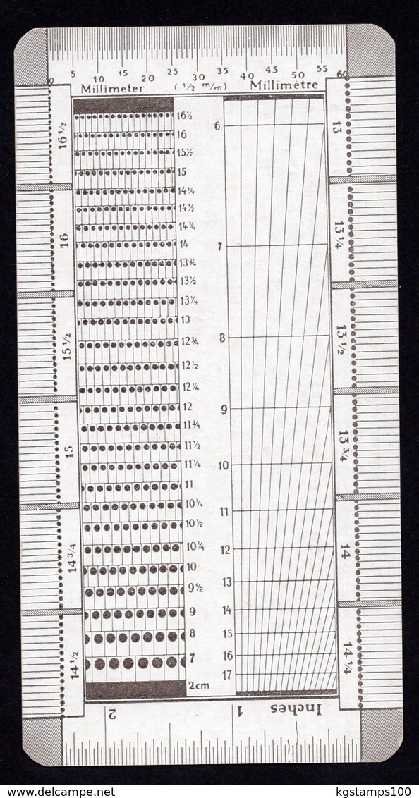 Measuring Teeth On Postage Stamps. Made In DDR. "ABRIA" - Autres & Non Classés