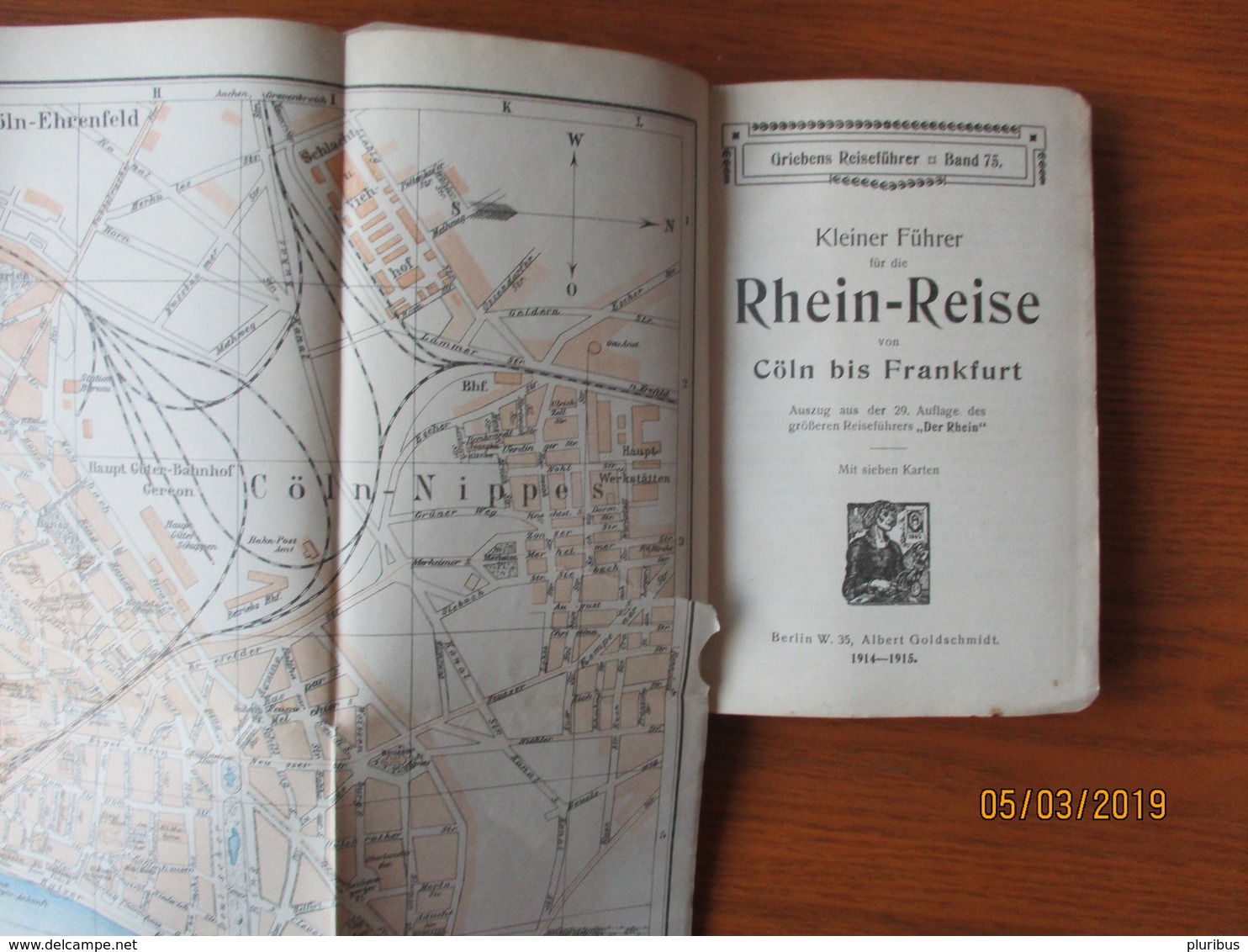 GRIEBENS REISEFÜHRER , RHEIN REISE 1914-15 CÖLN BIS FRANKFURT   ,0 - Pays-Bas