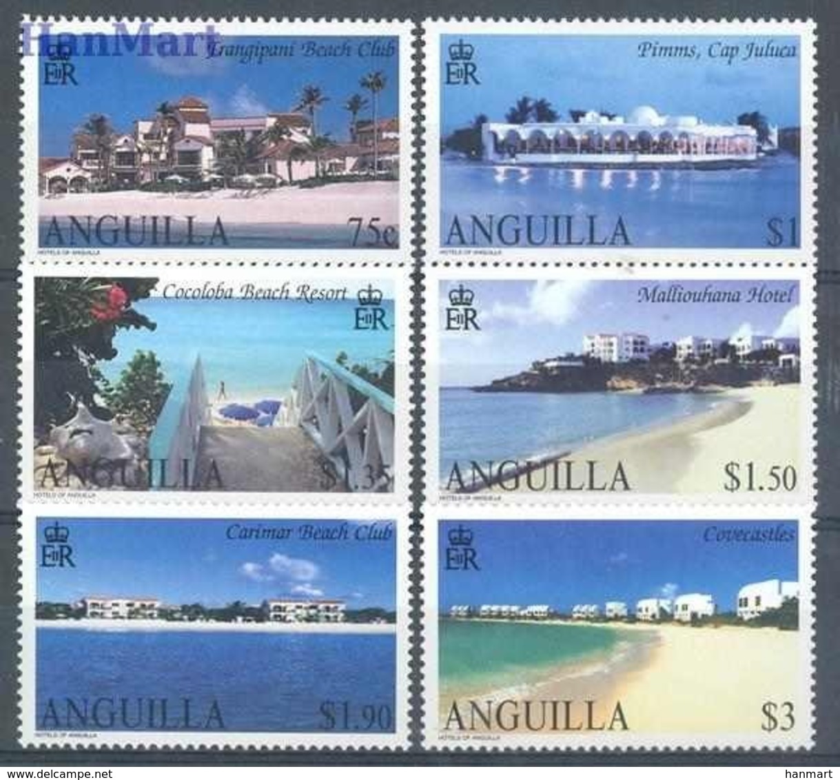 Anguilla 2003 Mi 1138-1143 MNH ( ZS2 ANL1138-1143 ) - Hostelería - Horesca