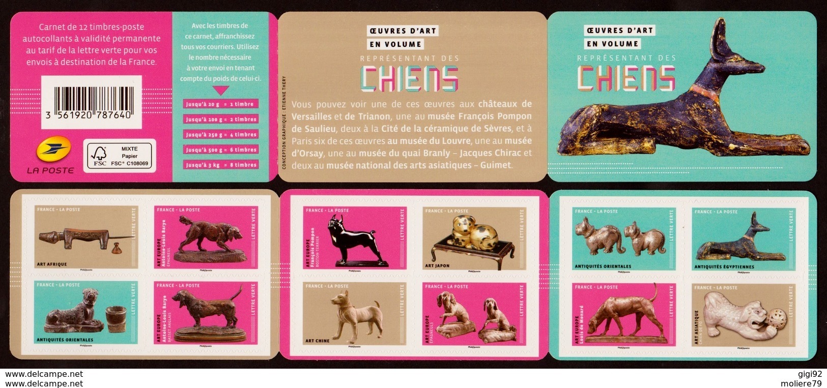 2018 Carnet  N° BC 1516 " Les Chiens " Neuf - Autres & Non Classés