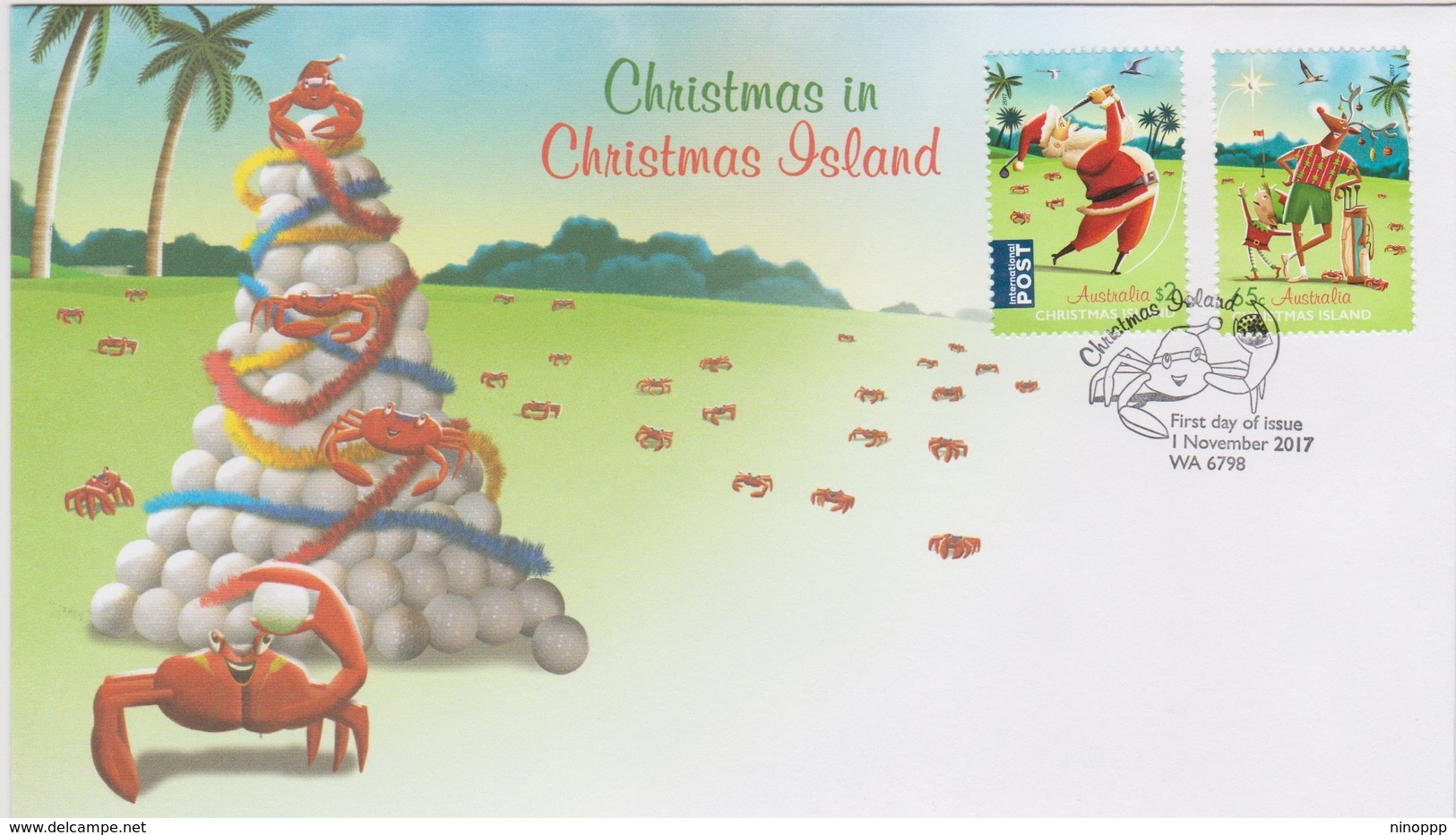 Christmas Island 2017 Christmas FDC,A - Christmas Island