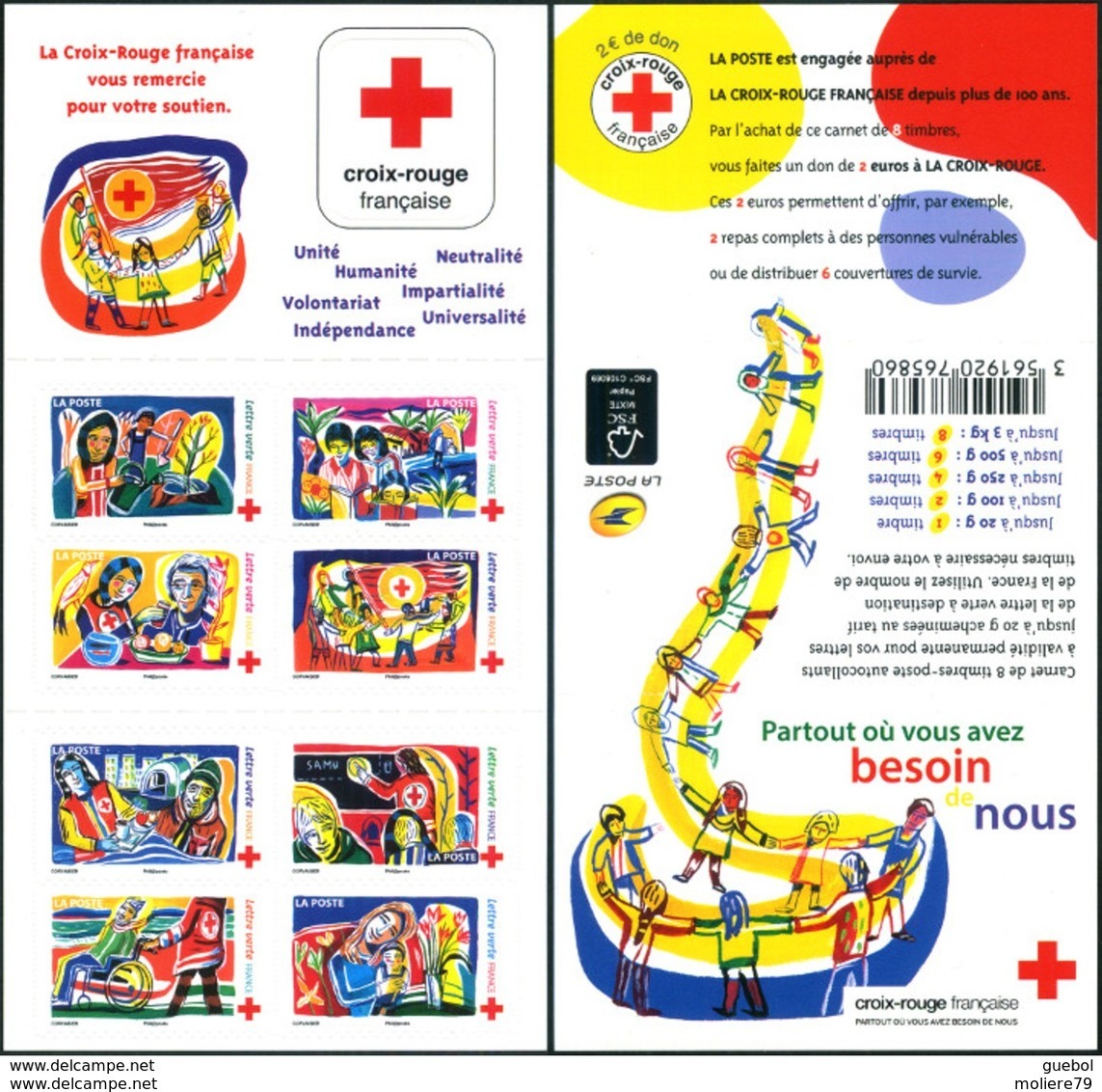 France Carnet N° BC 1422 ** Croix Rouge 2017 - Autres & Non Classés