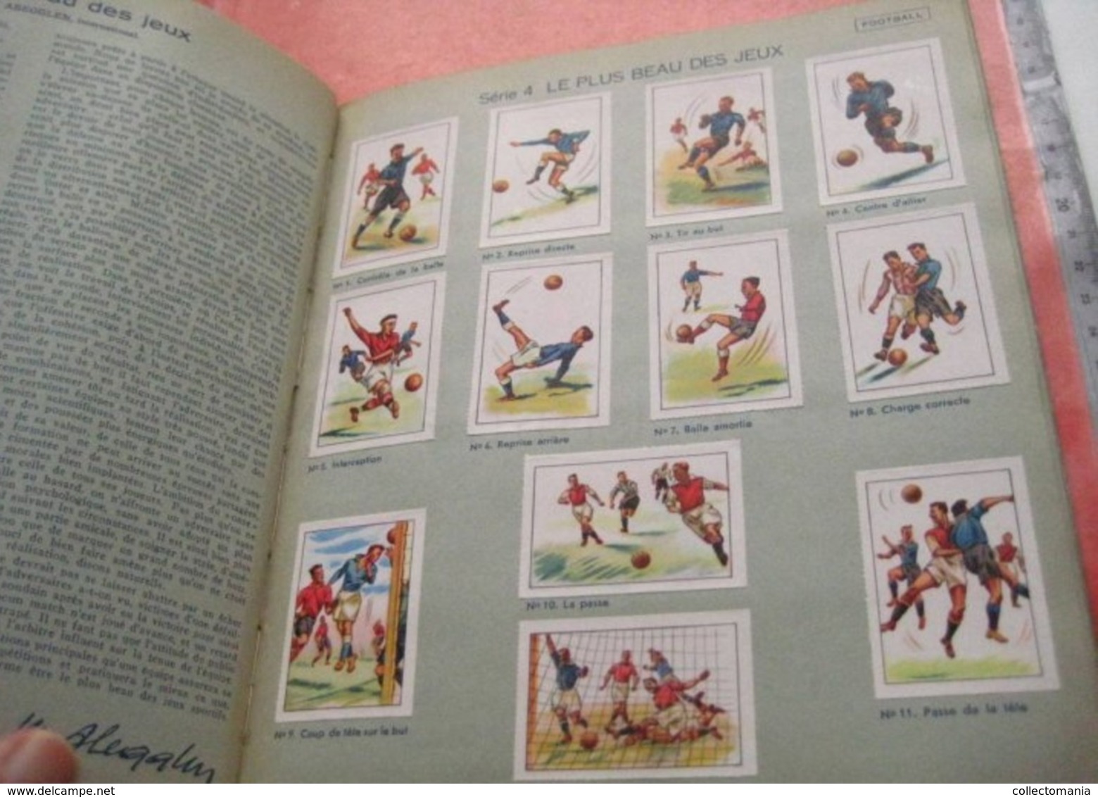 ice hockey, football, tennis, bicycling, ski, rowing, athletic; ALBUM  with glued vignette complete sets olympic games