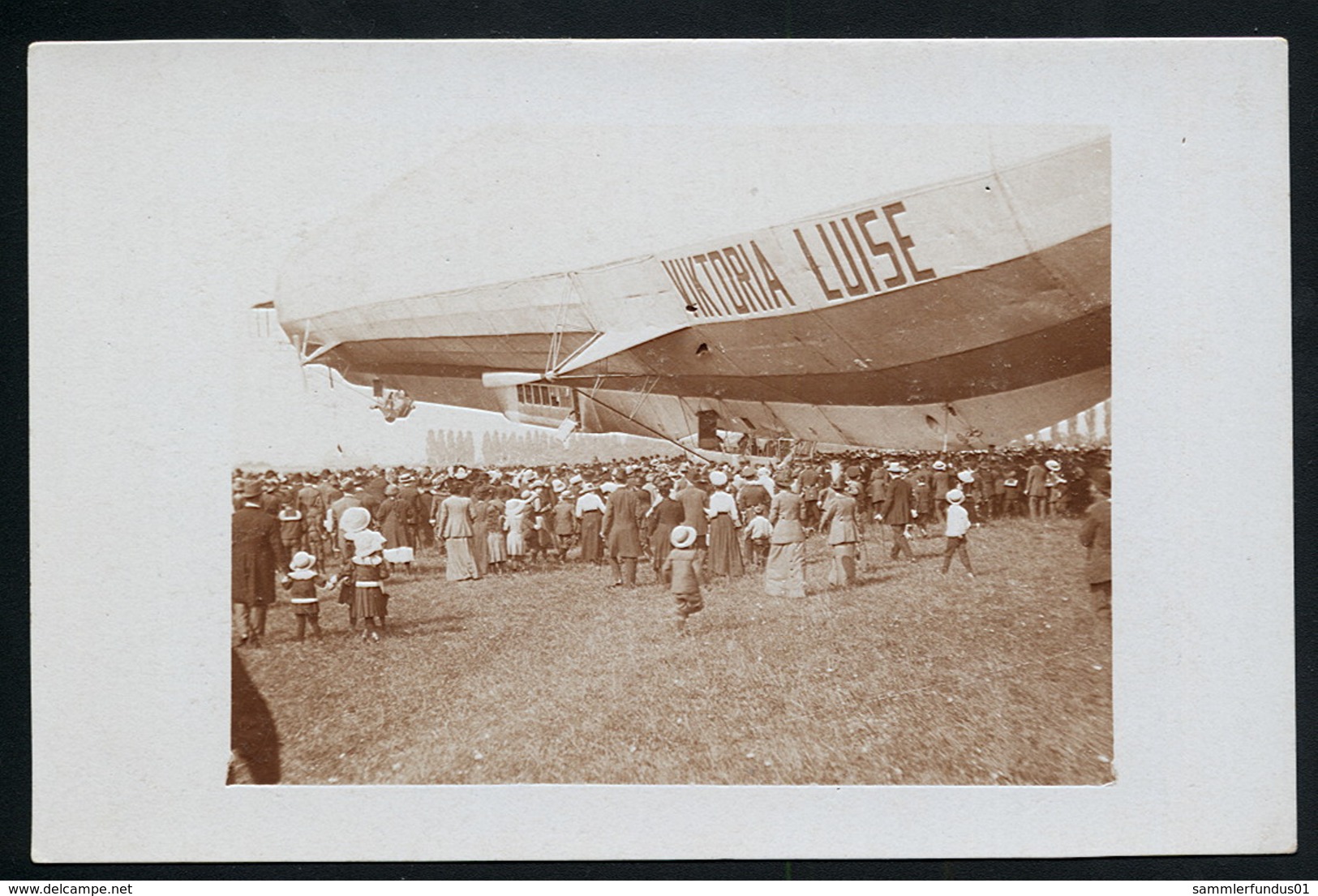 Foto AK/CP  Zeppelin Luftschiff Victoria Luise In Worms  Ungel/uncirc.1913  Erhaltung/Cond. 2  Nr. 00611 - Luchtschepen