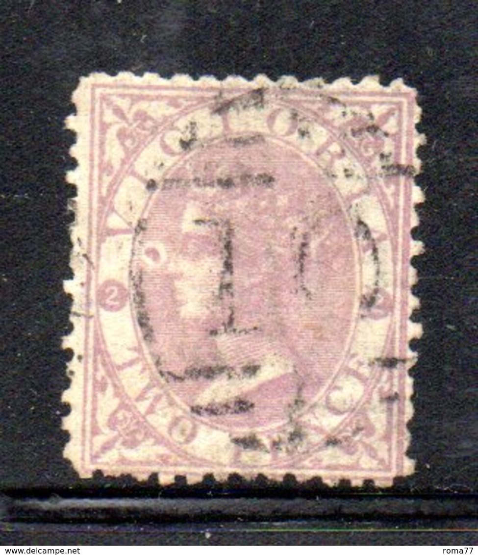 W99 - VICTORIA 1870 , Gibbons N. 169. Usato Dent 13 . Filigrana V Over Crown - Used Stamps