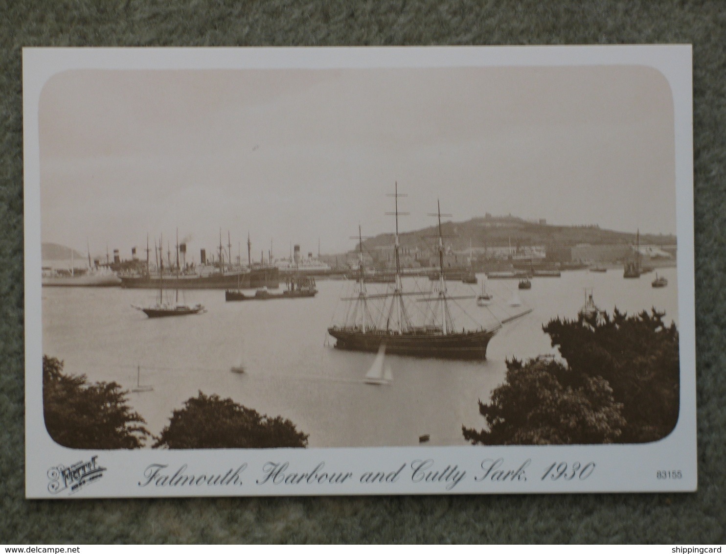 FALMOUTH HARBOUR AND CUTTY SARK 1930 - MODERN - Cargos