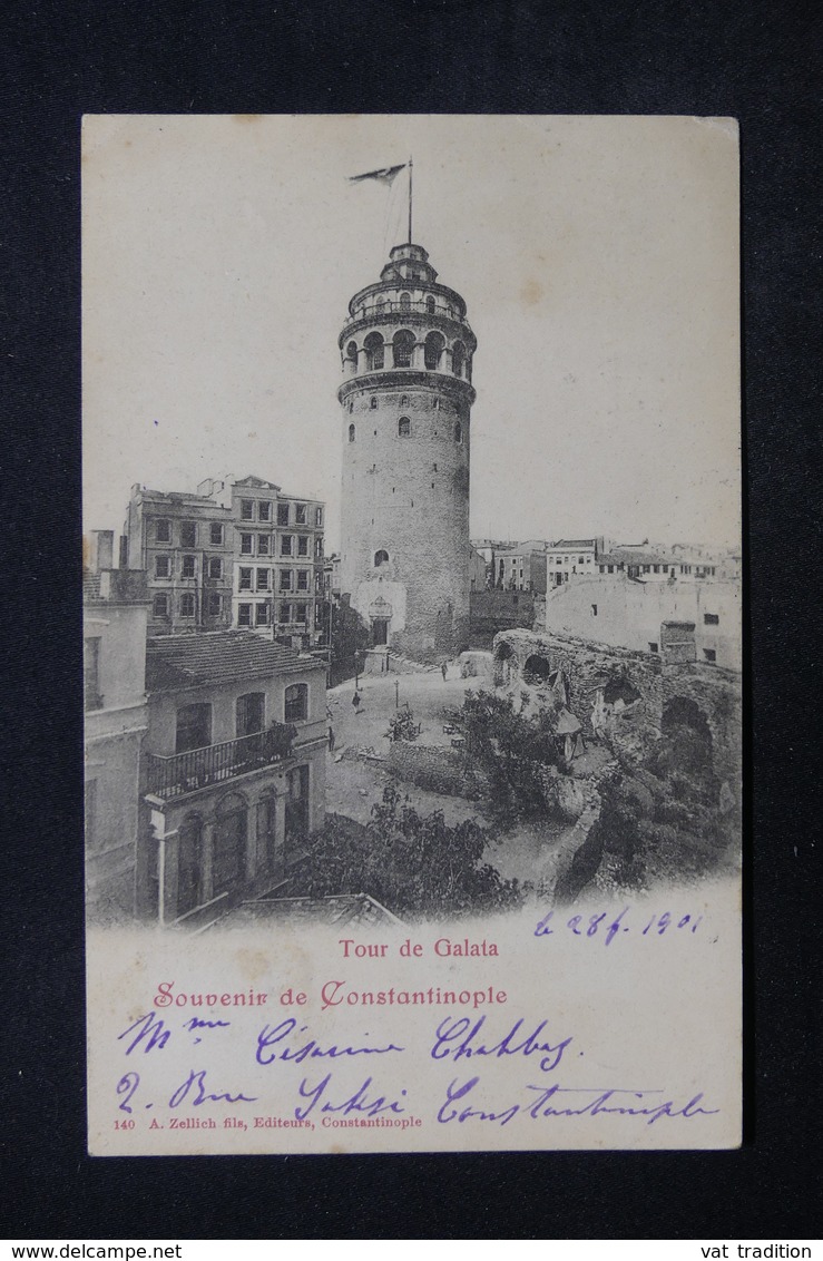 FRANCE - Affranchissement Au Type Sage De Constantinople En 1901 Sur Carte Postale Pour Le Havre - L 24272 - 1877-1920: Semi Modern Period