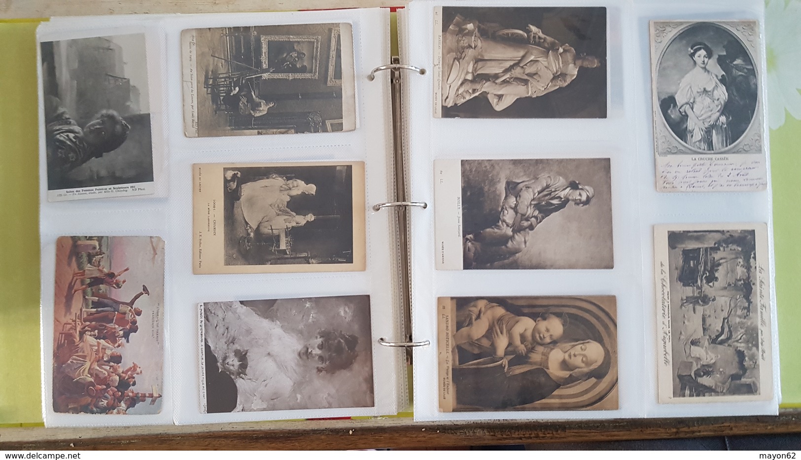 Lot + 600 CPA - cartes postales anciennes - Femmes portraits enfants Art tableau nu publicités timbres - voir scans